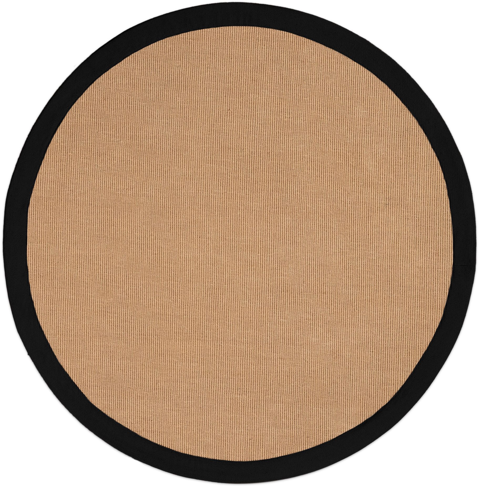 carpetfine Sisalkleed Sisal met gekleurd randdessin, antislip achterzijde
