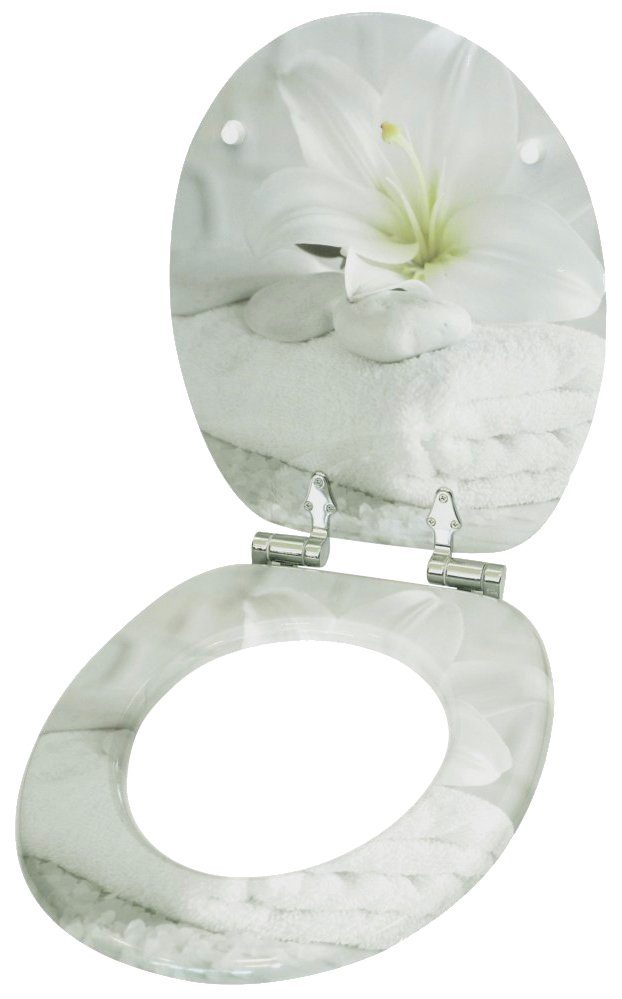 Sanilo Set badkameraccessoires Good Feeling bestaand uit toiletzitting, badmat en wastafelplug (complete set, 3-delig)