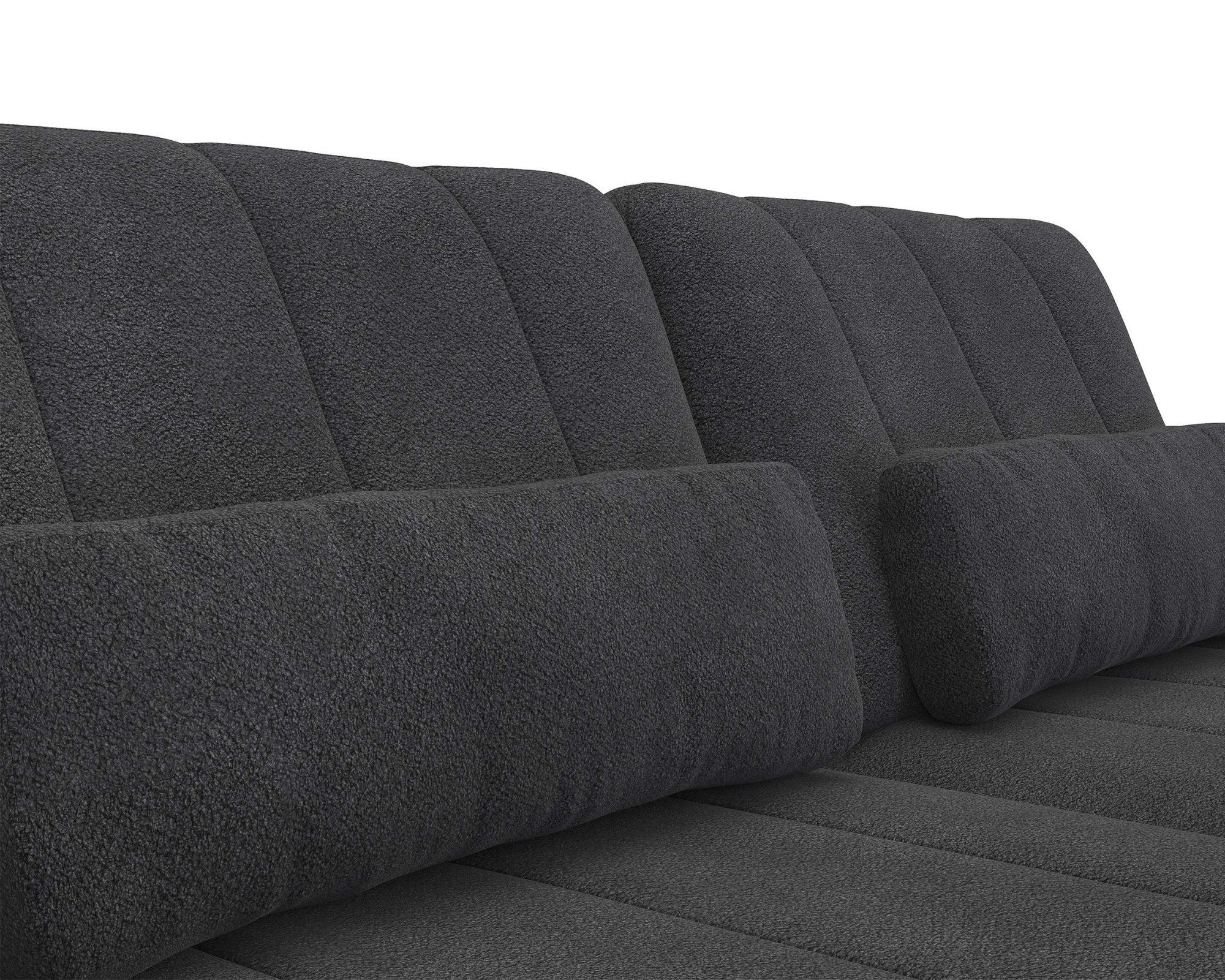 FLEXLUX 3-zitsbank Tropea multifunctionele bank, designbank, relaxfunctie, tv-bank, met armleuningverstelling en zitdiepteverstelling, breedte 252 cm