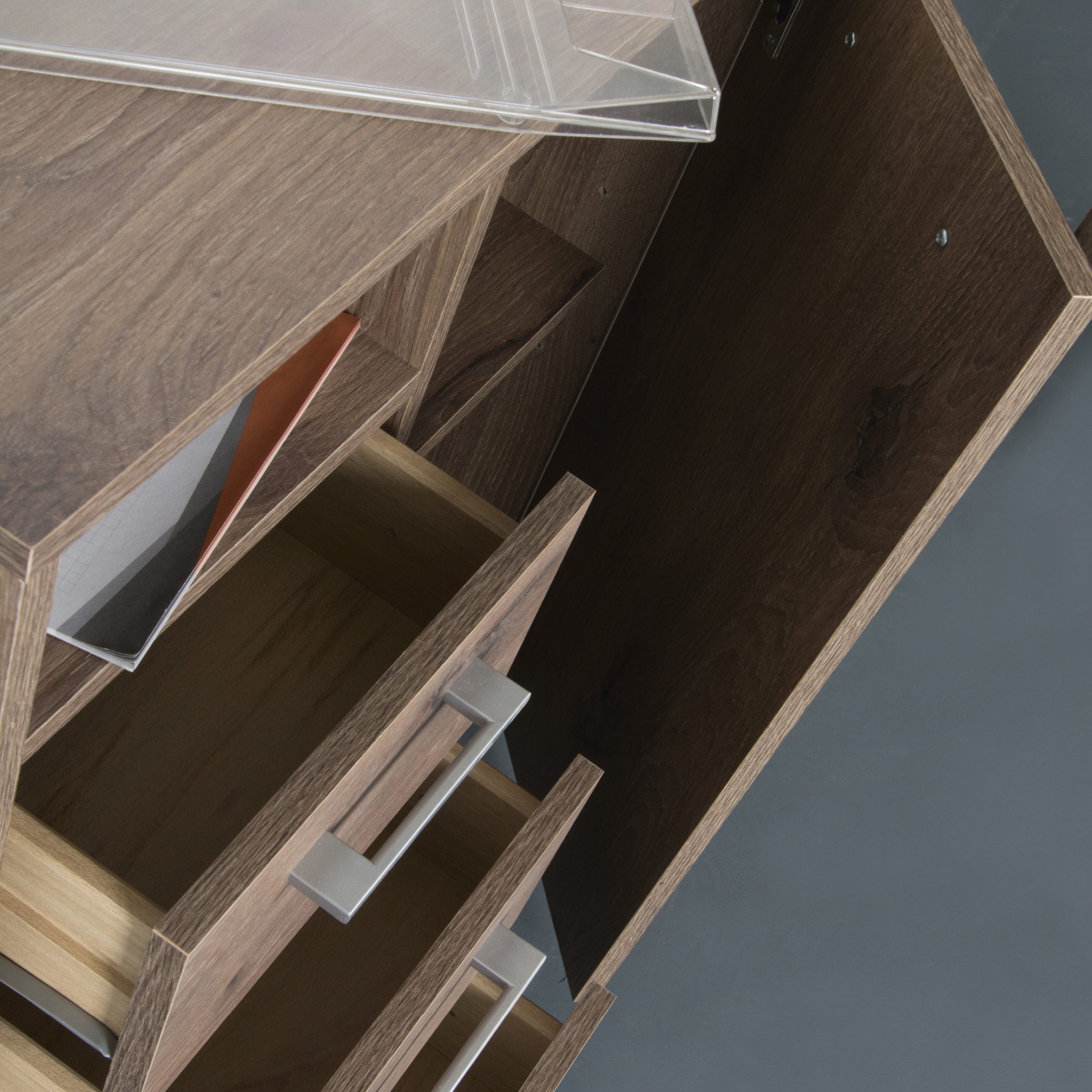 VOGL Möbelfabrik Bureau draaibaar tafelblad, ruimtebesparend, made in germany