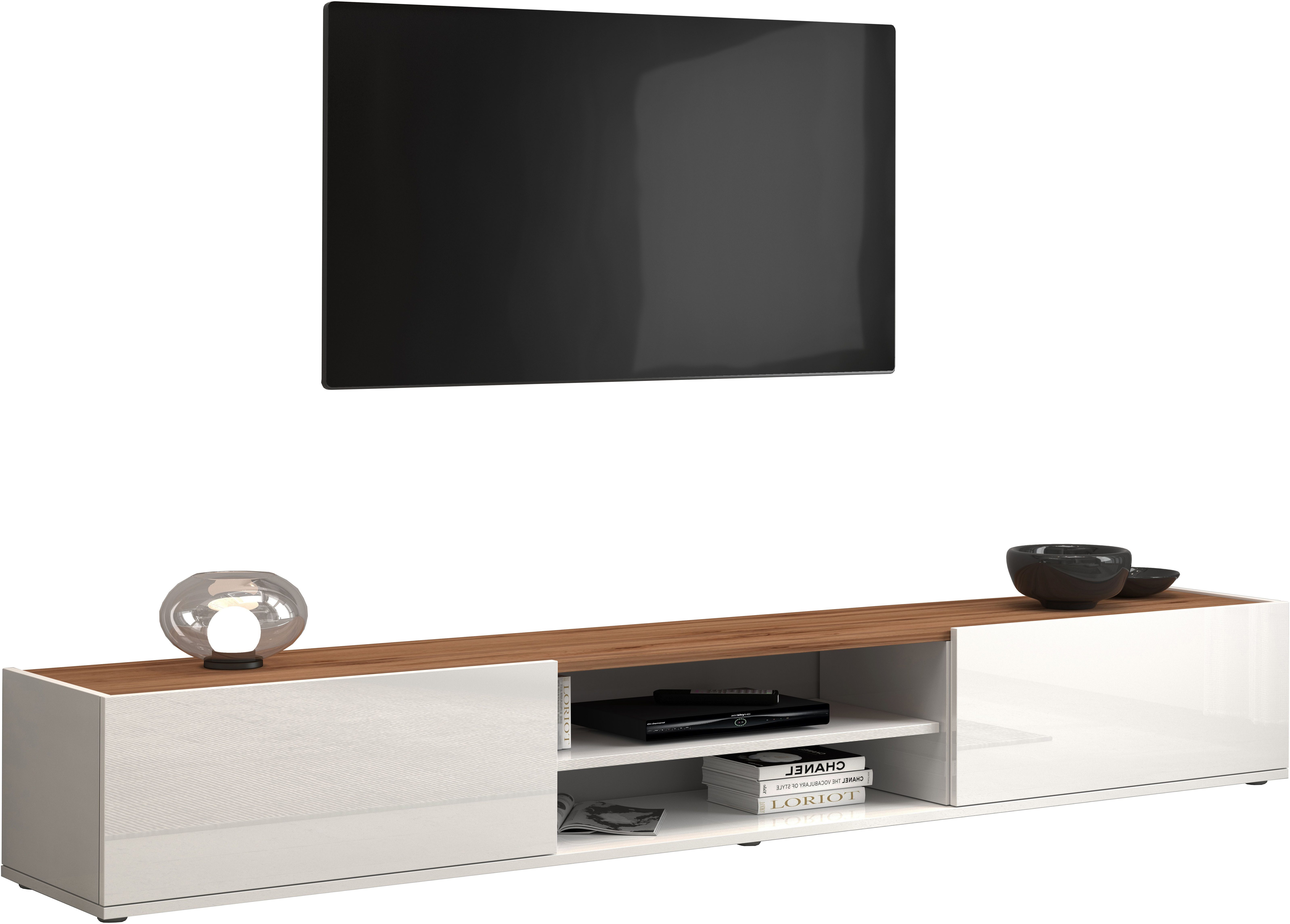 INOSIGN Tv-meubel Garda staand en hangend met 2 kleppen, 1 legplank, breedte 210 cm