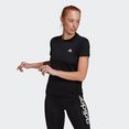 adidas performance t-shirt aeroready designed 2 move sport 3-strepen zwart