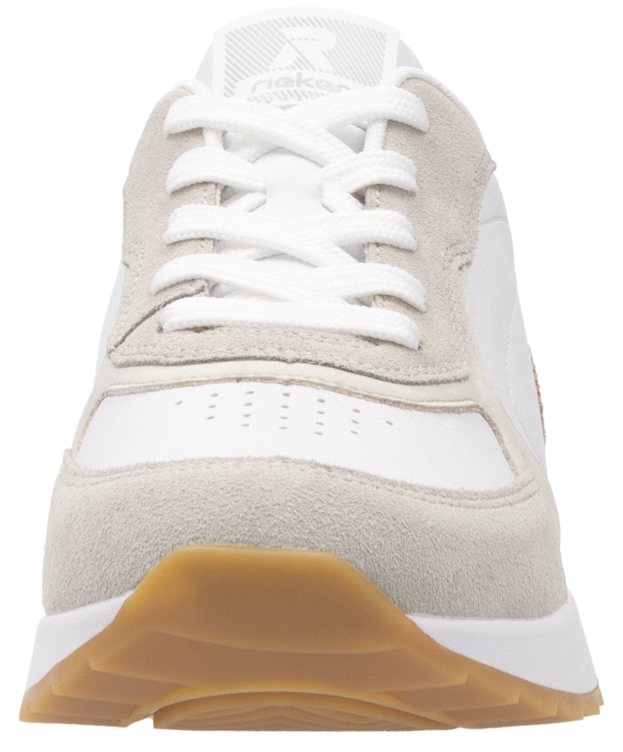 RIEKER Sport Sneakers met sleehak , lage schoen, veterschoen, vrijetijdssneaker met zachte inlegzool