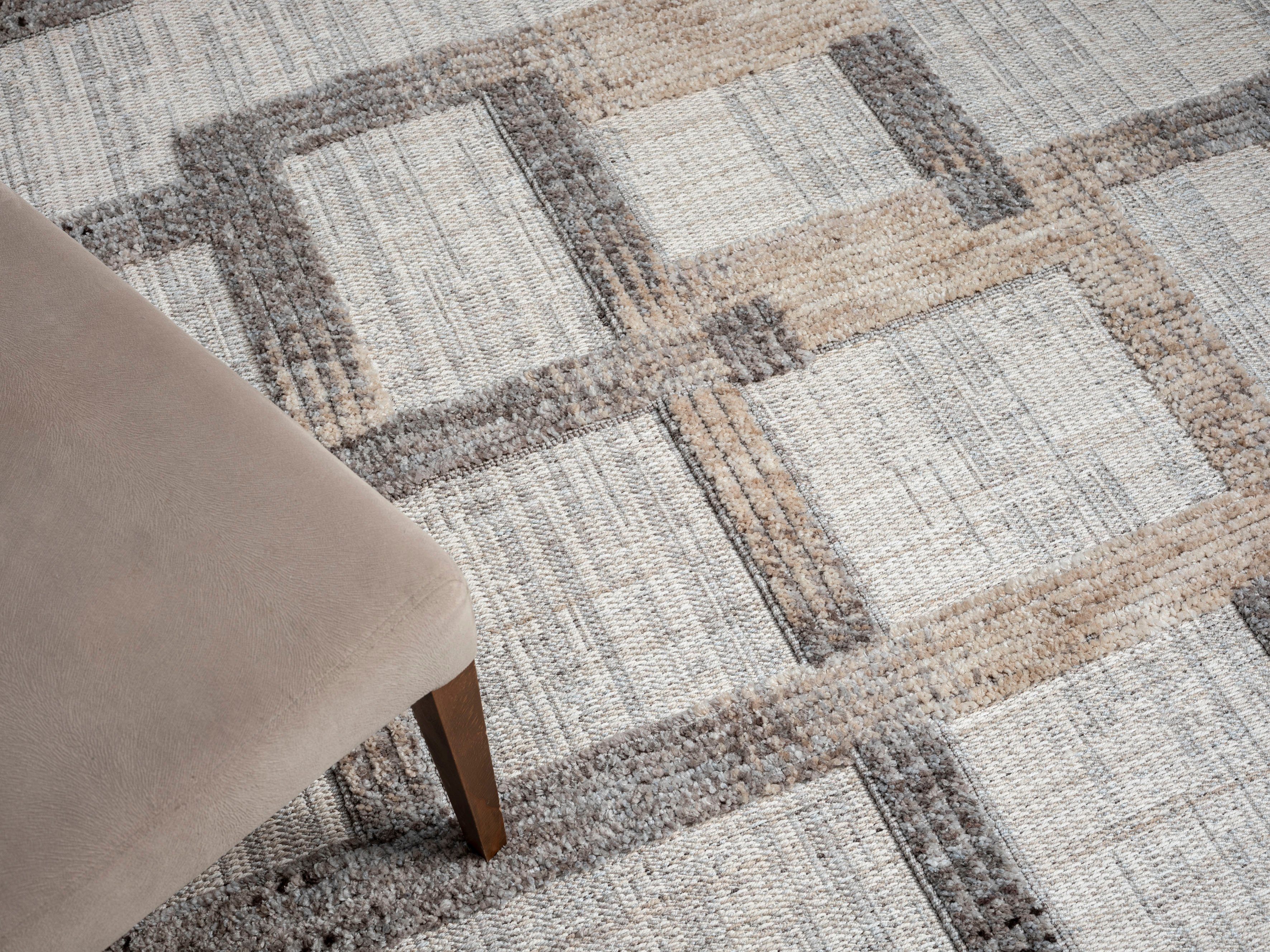 Myflair Möbel & Accessoires Vloerkleed Balania Kortpolig, met hoog-laag effect, bijzonder zacht door microvezel