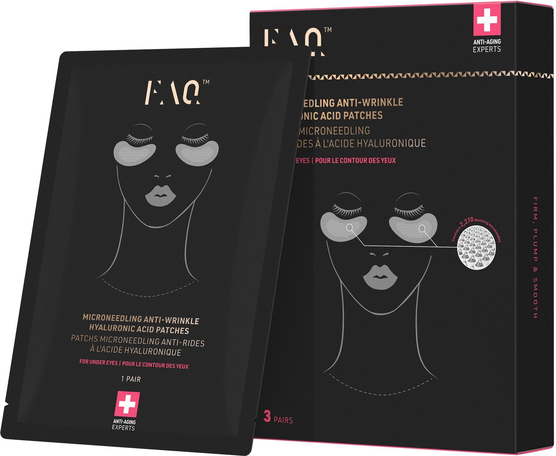 FAQ™ Hyaluron serum FAQ™ Microneedling Anti-Wrinkle Hyaluronic Acid Patches For Under Eyes