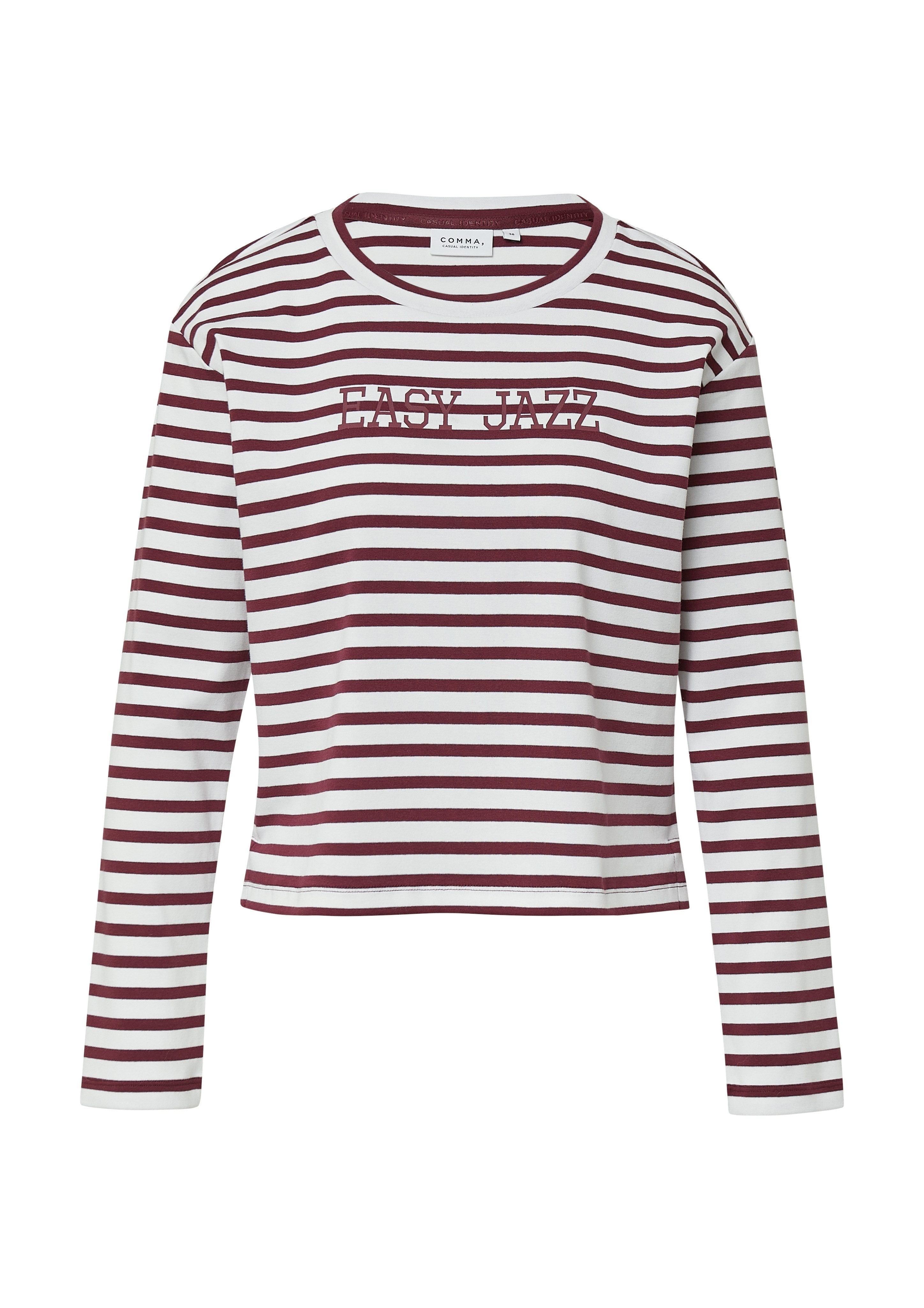 comma casual identity Sweatshirt valt over de taille