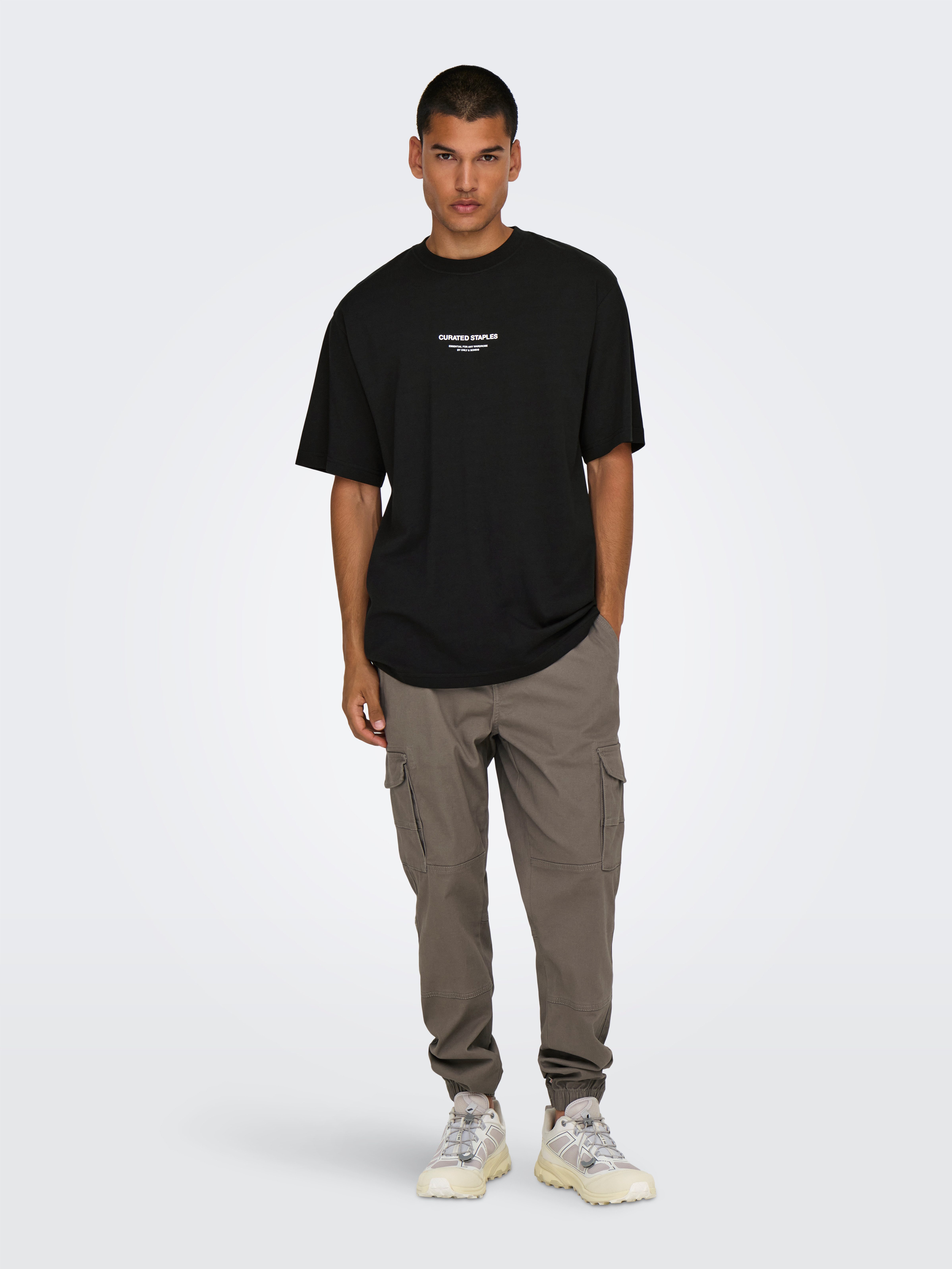 ONLY & SONS Shirt met ronde hals ONSCURATED RLX PRINT SS TEE