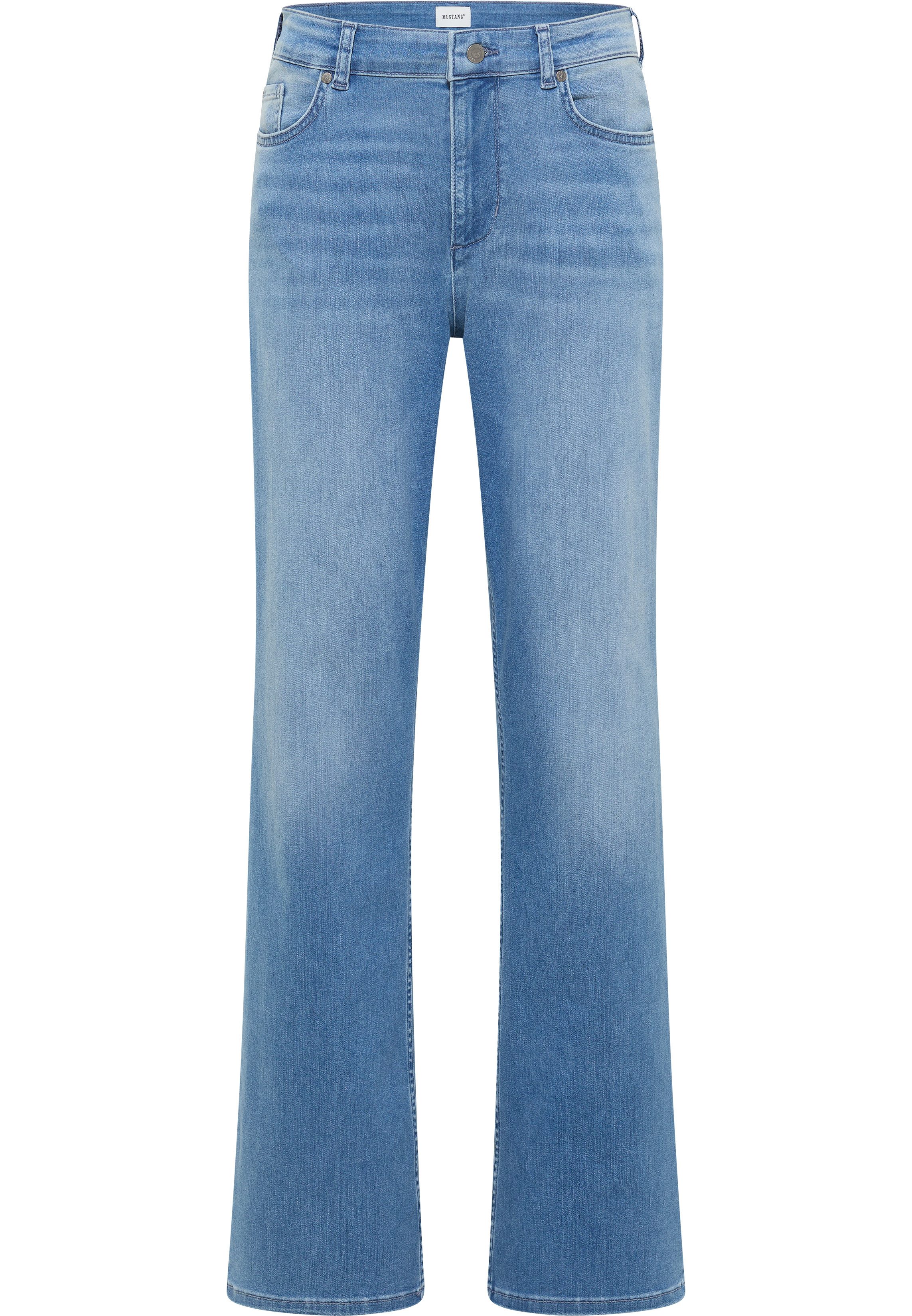 MUSTANG Wijde jeans Madison Wide in five-pocketsstijl dames wide leg jeans maat 30 blauw