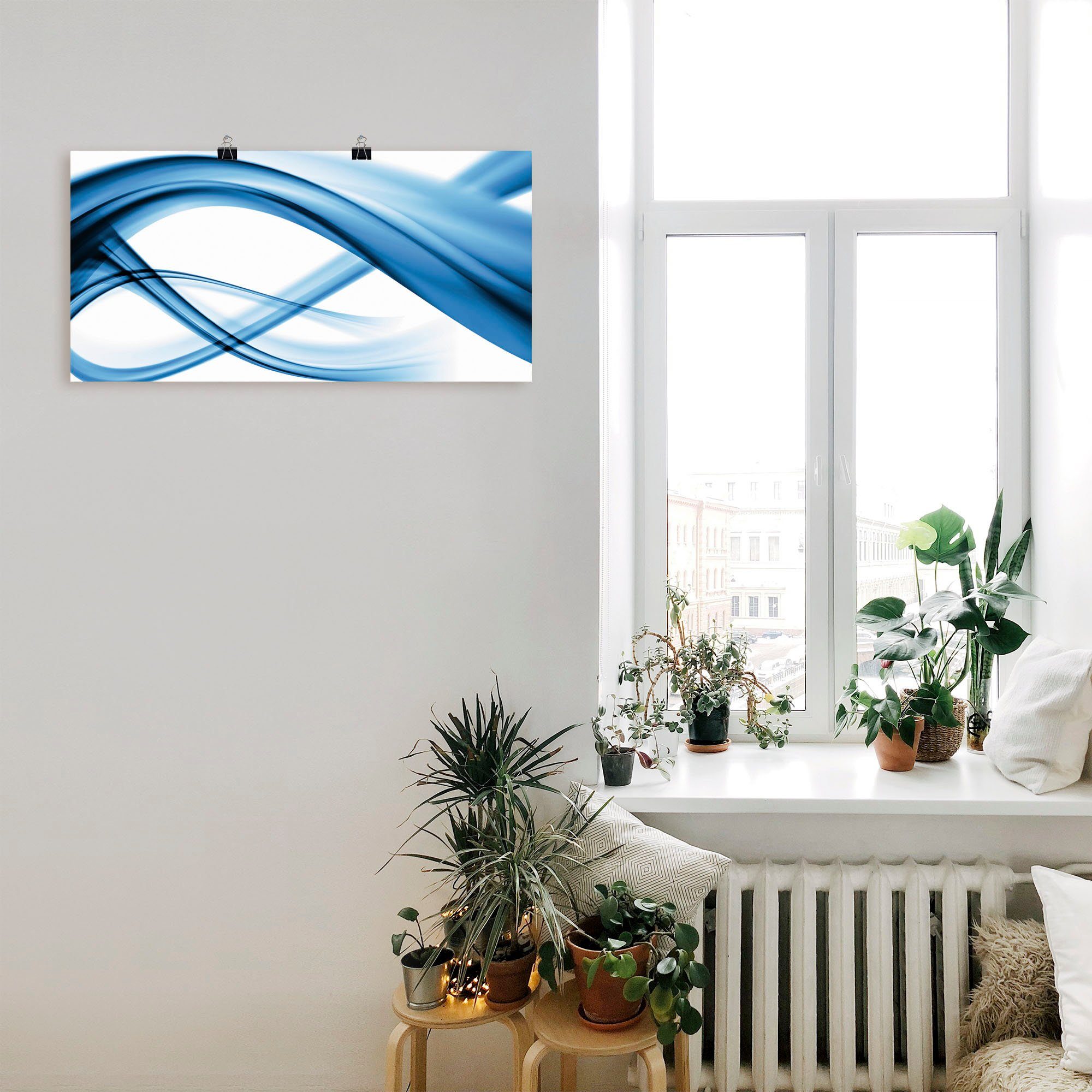 Artland Artprint Abstracte compositie als artprint van aluminium, artprint voor buiten, artprint op linnen, poster in verschillende maten. maten