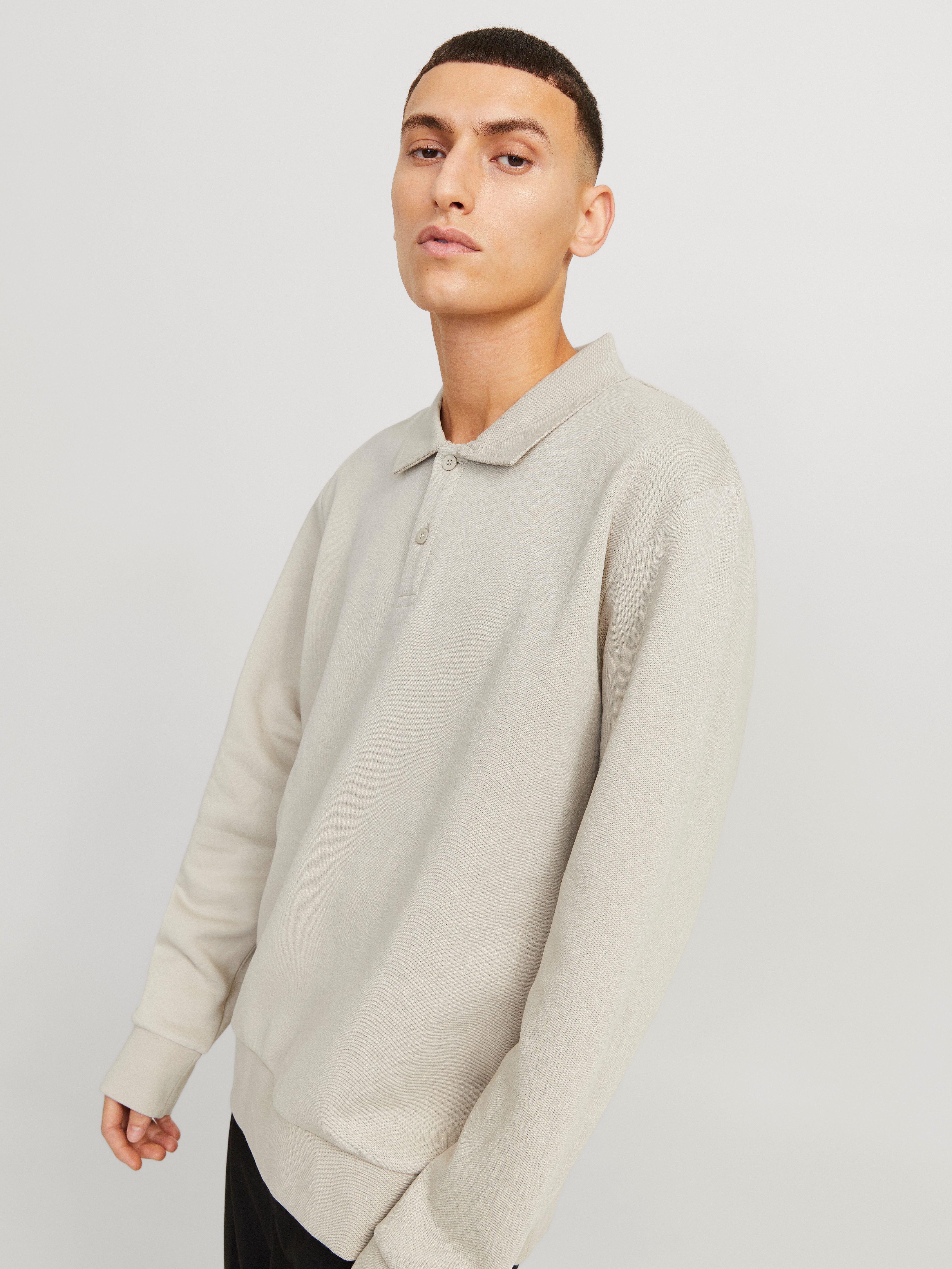 Jack & Jones Sweatshirt JJEBRADLEY SWEAT POLO NOOS
