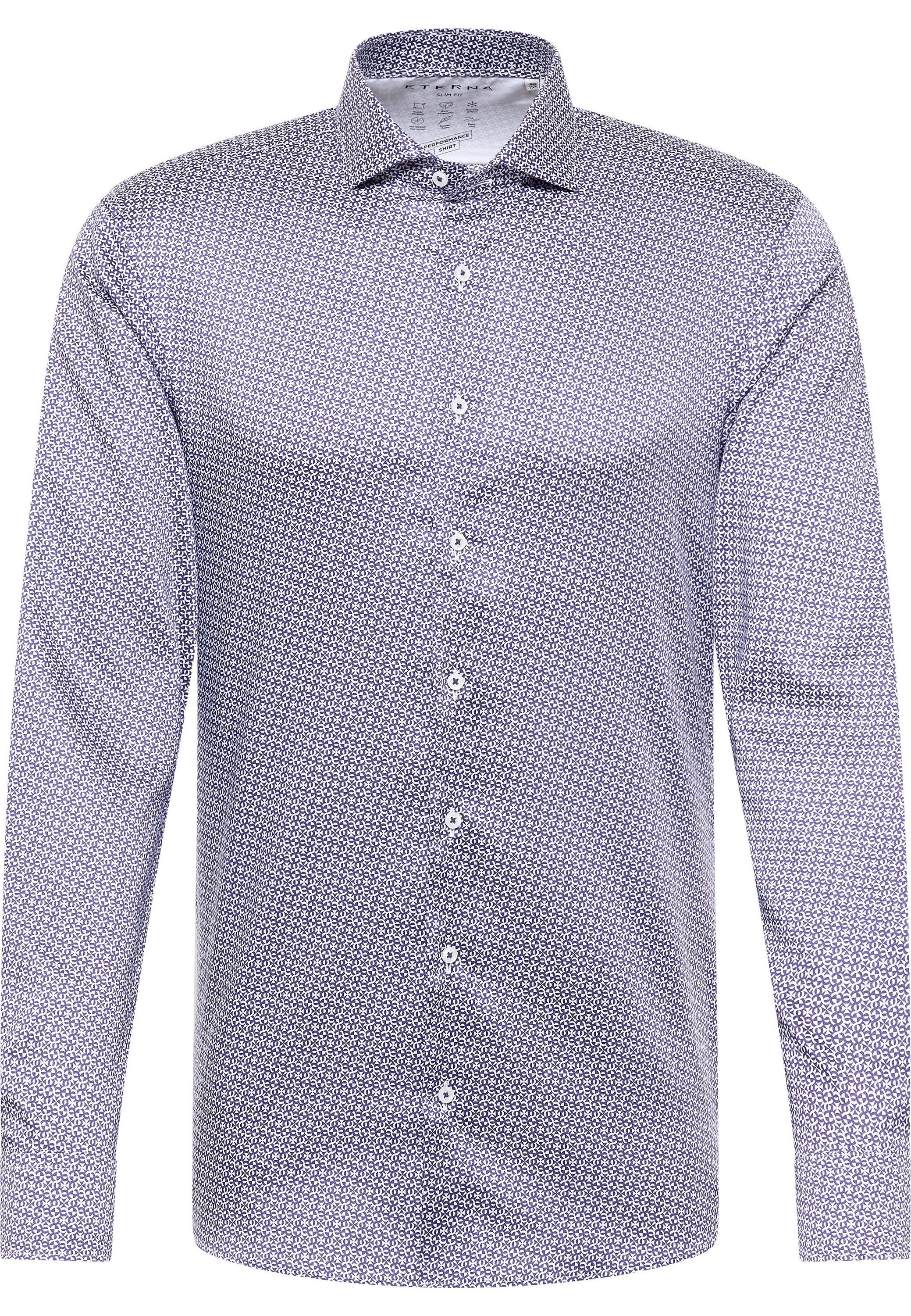 Eterna Overhemd met lange mouwen Slim fit EASY IRON (gemakkelijk te strijken)