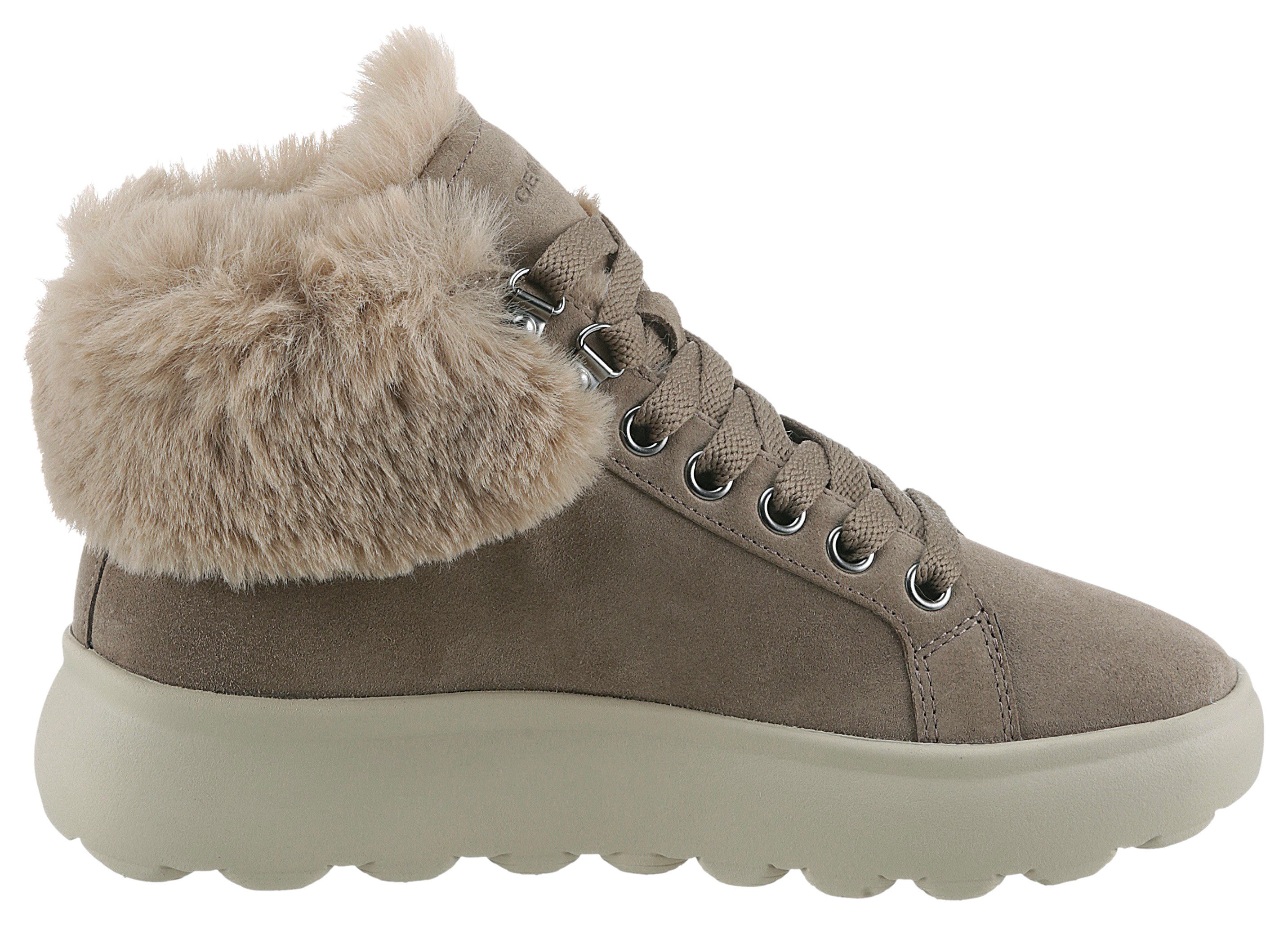 Geox Winterlaarzen D SPHERICA High top sneaker, veterschoenen, winterboots met plateauzool