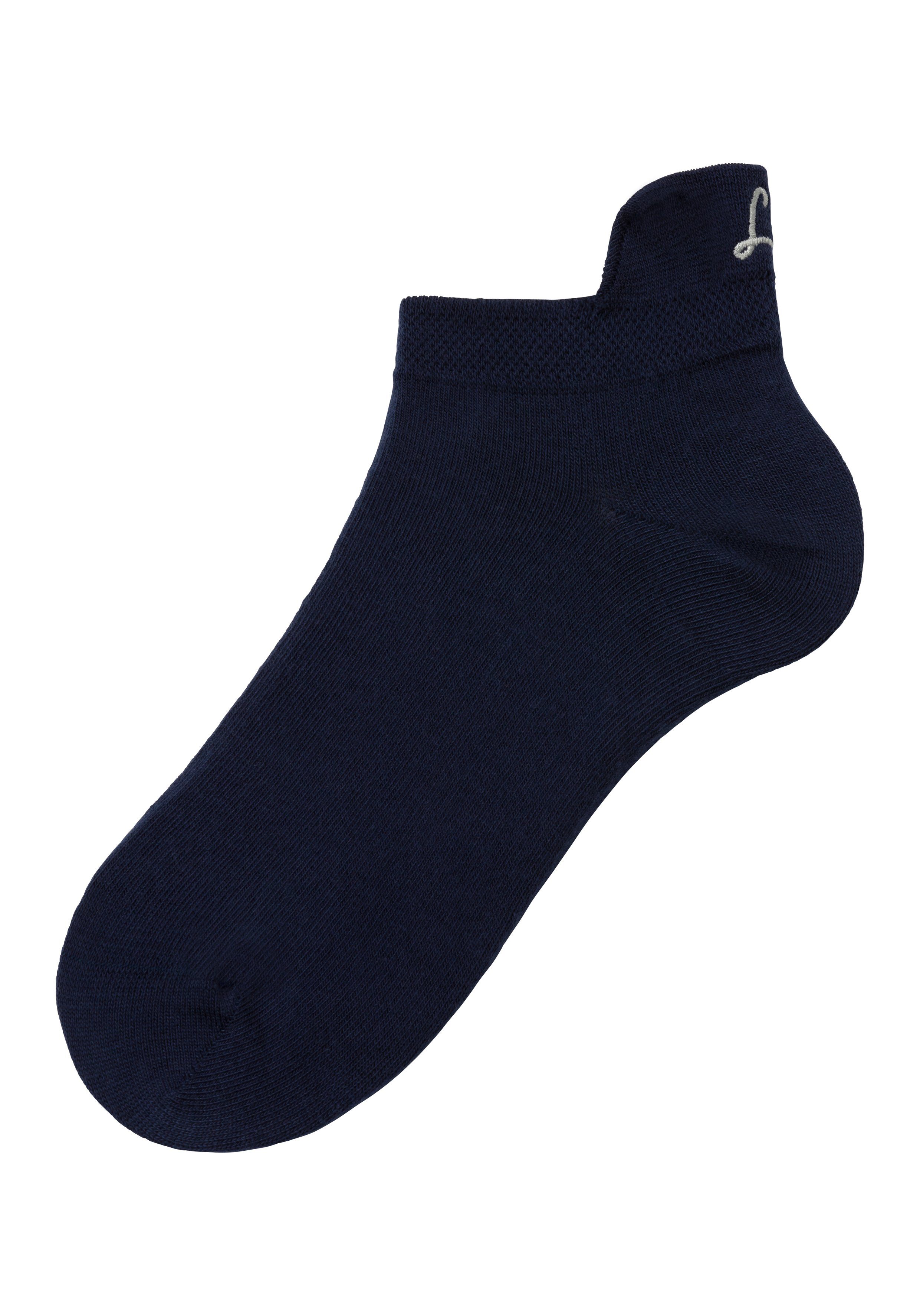 Lascana Sneakersokken met klein borduursel (box, 7 paar, Box)