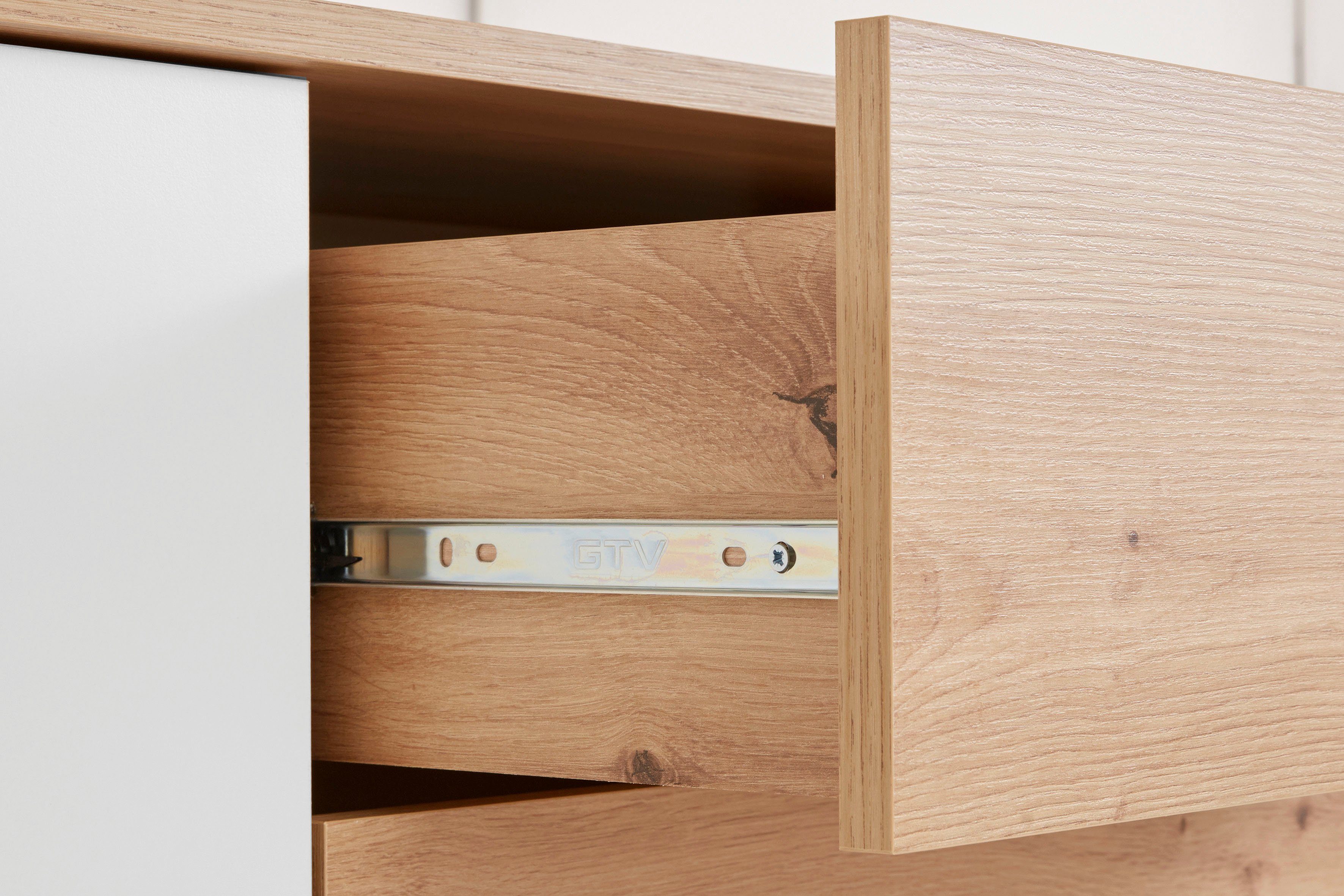Homexperts Dressoir BRISTOL , breedte 120 cm of 180 cm, met massieve eiken poten