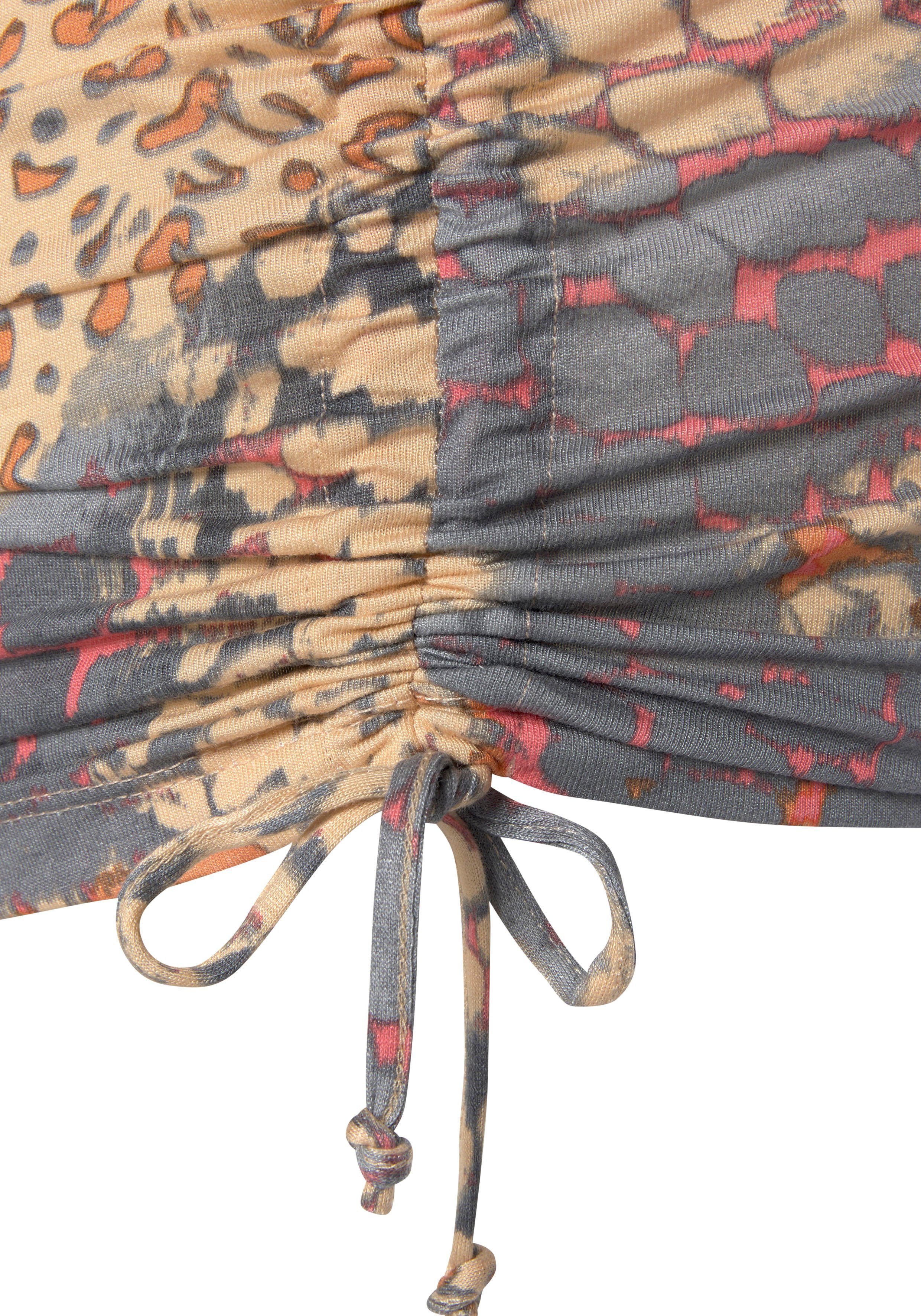 Buffalo Lang shirt met hagedisprint, elastische strandjurk, zomerjurk
