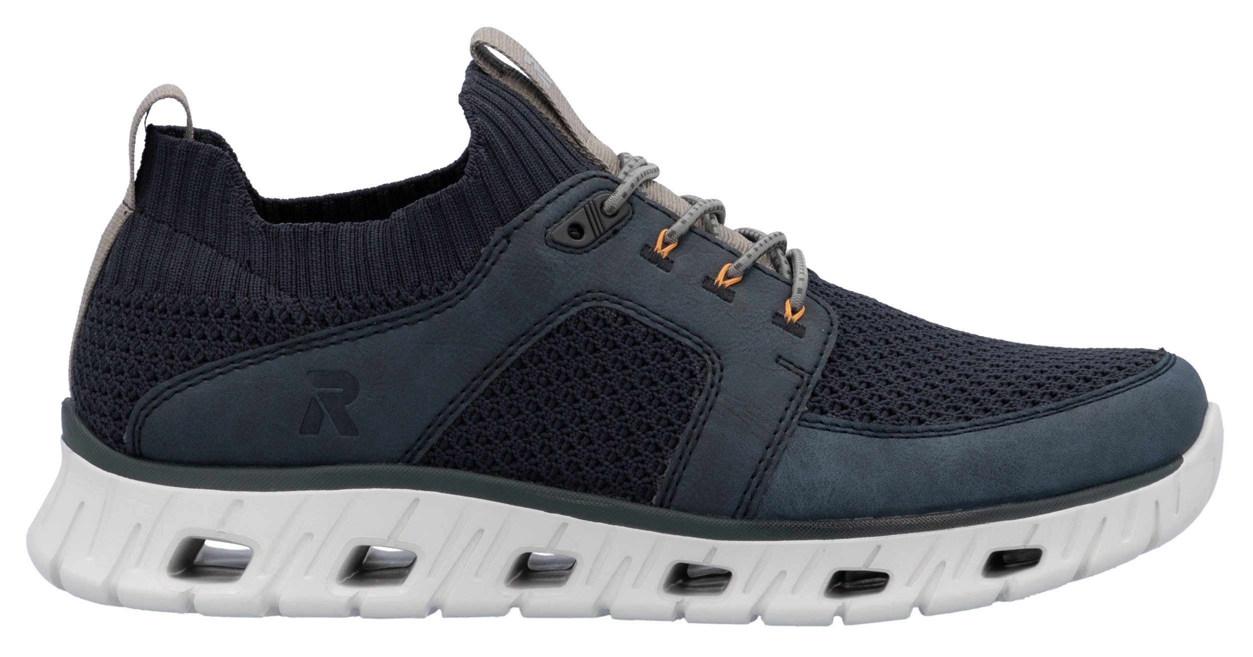 RIEKER Sport Slip-on sneakers , lage schoen, vrijetijdsschoen, slipper met modieuze loopzool