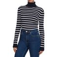 tommy hilfiger coltrui cable roll-nk sweater ls blauw