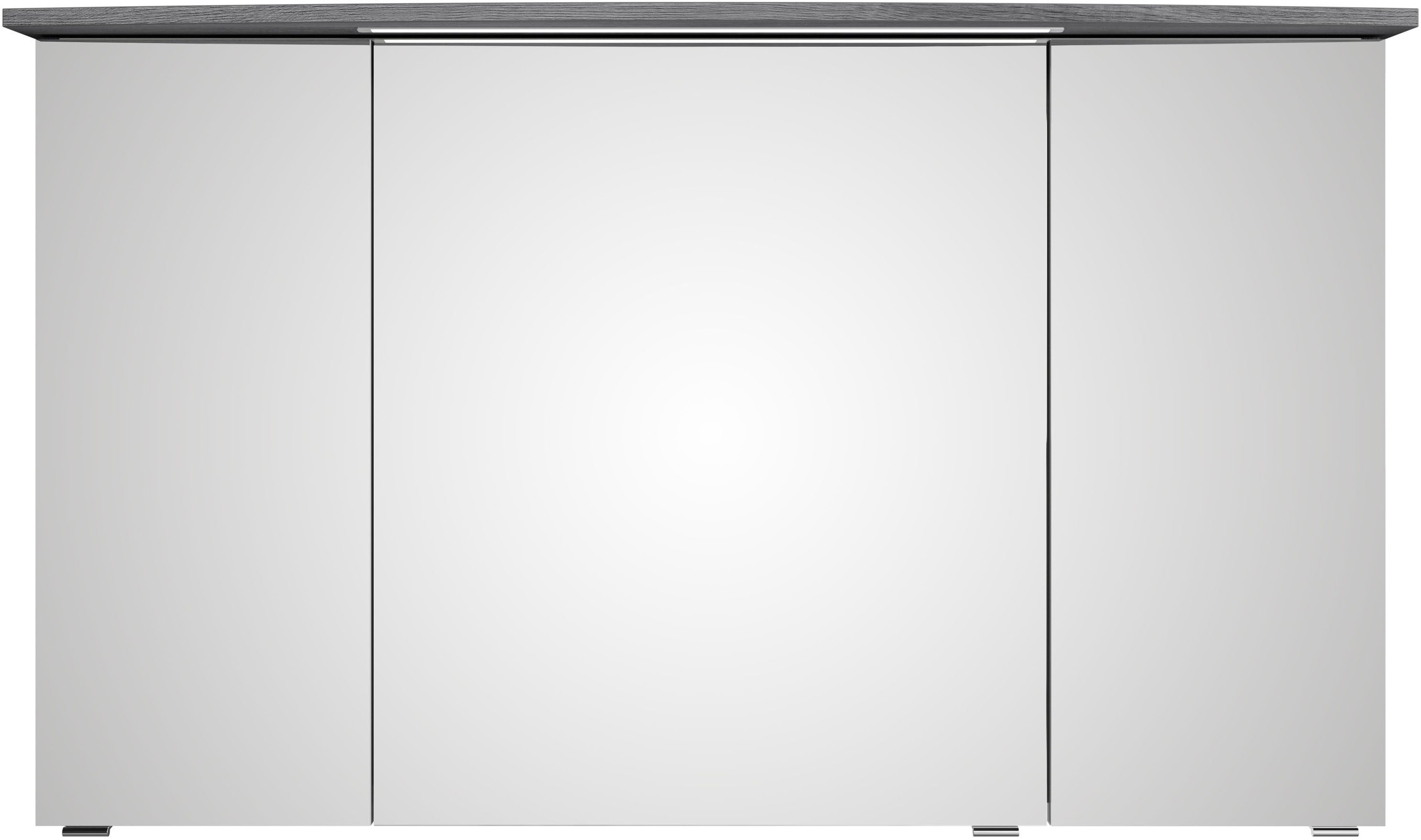 Saphir Badmeubelset Serie 4010 2-delig keramische wastafel met LED-spiegelkast Badkamer set 122 cm breed, incl. deurdemper, 5 deuren, 2 lades (set)