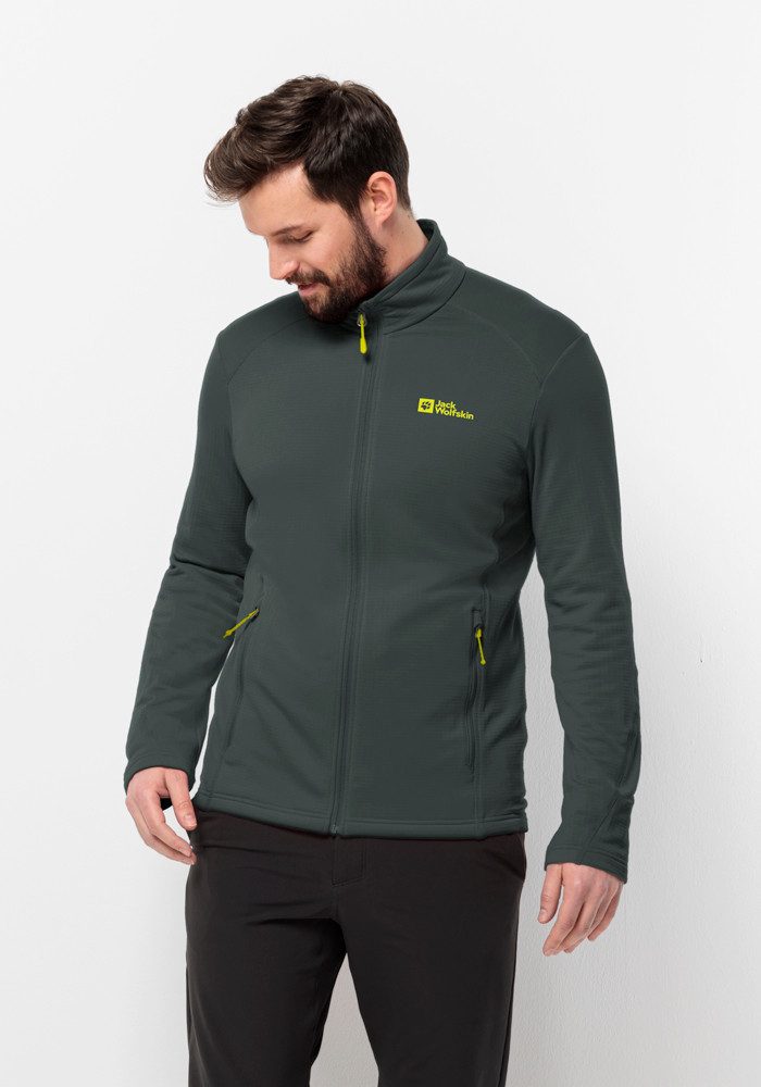 Jack Wolfskin Kolbenberg FZ Men Fleece jack Heren 2XL black olive firefly black olive firefly
