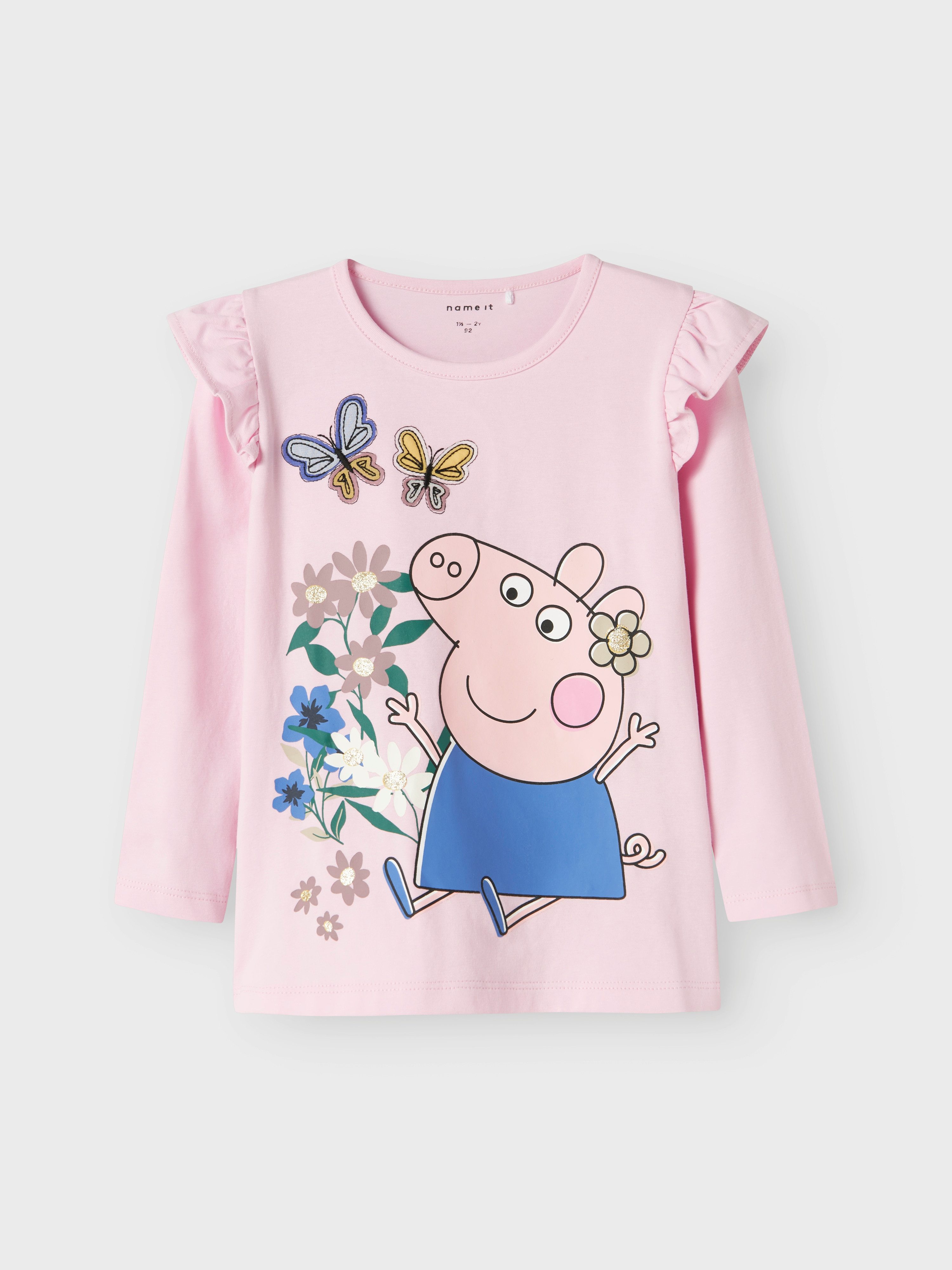 Name It Shirt met lange mouwen NMFANNA PEPPA LS TOP BOX CPLG