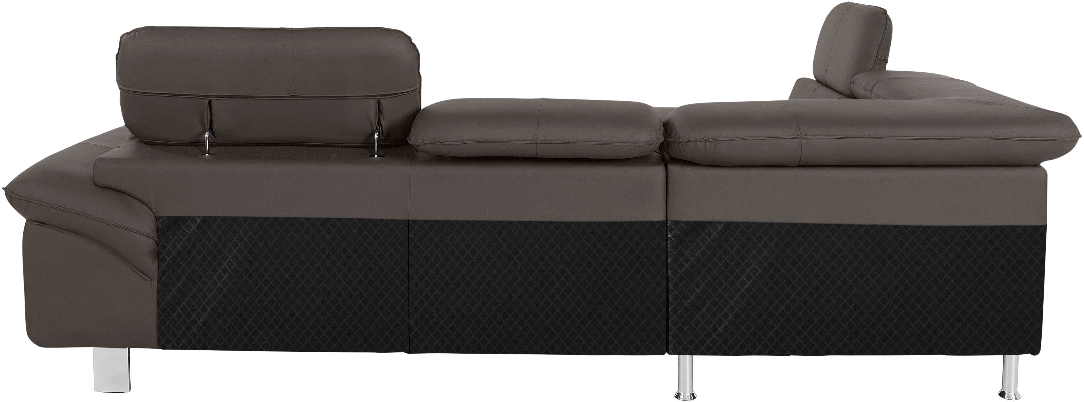 COTTA Hoekbank Driver L-vorm met verstelbaar hoofdeind, naar keuze met slaapfunctie & bedkist