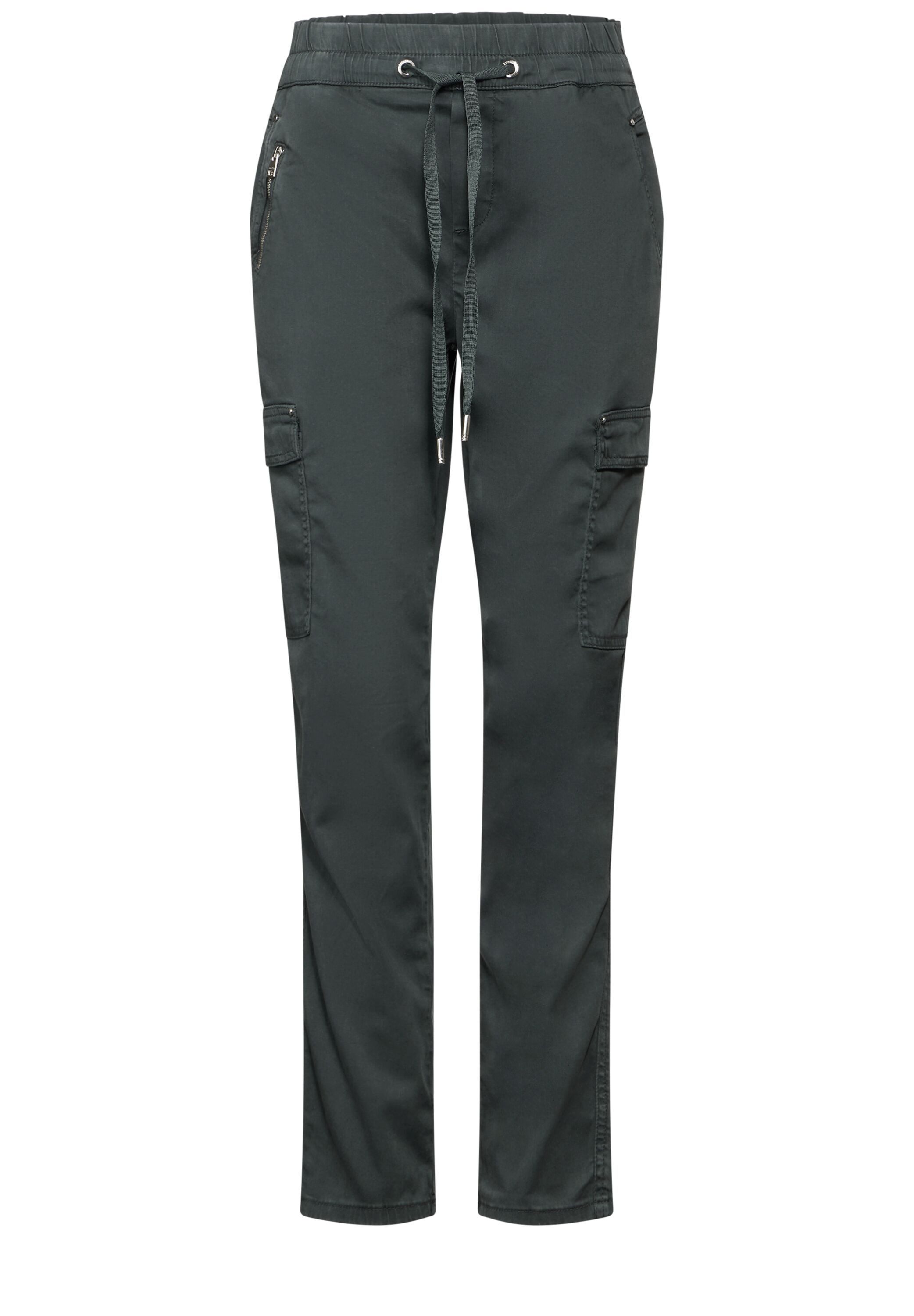 STREET ONE Cargobroek in joggingstijl