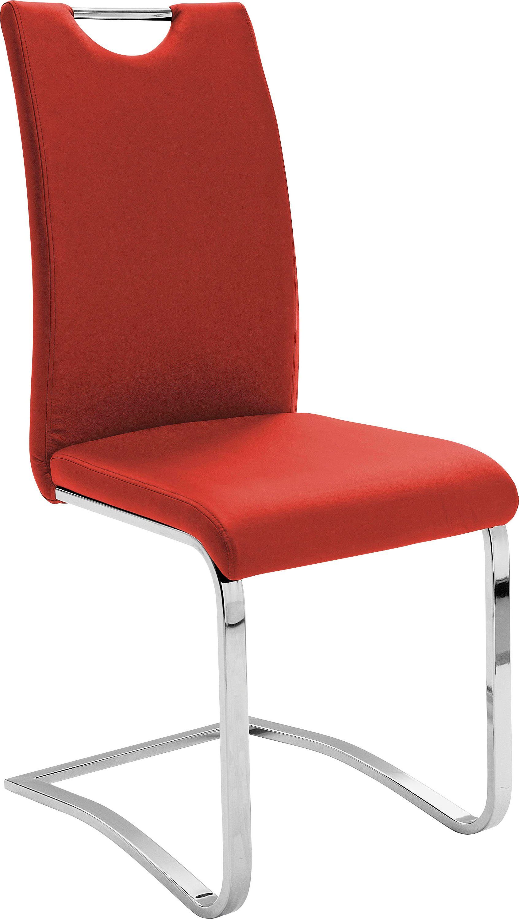 MCA furniture Vrijdragende stoel Keulen Overtrokken met kunstleer, comfortzithoogte, stoel belastbaar tot 120 kg (set, 4 stuks)