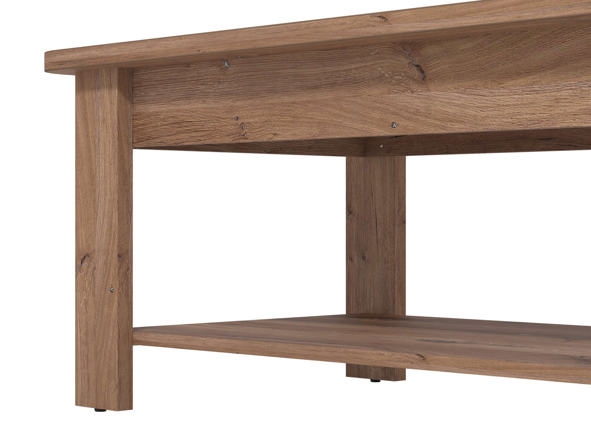 Home affaire Salontafel Jersey salontafel, 124 cm, in trendy kleuren, modern Elegante salontafel, tijdloos ontwerp, met een onderplank