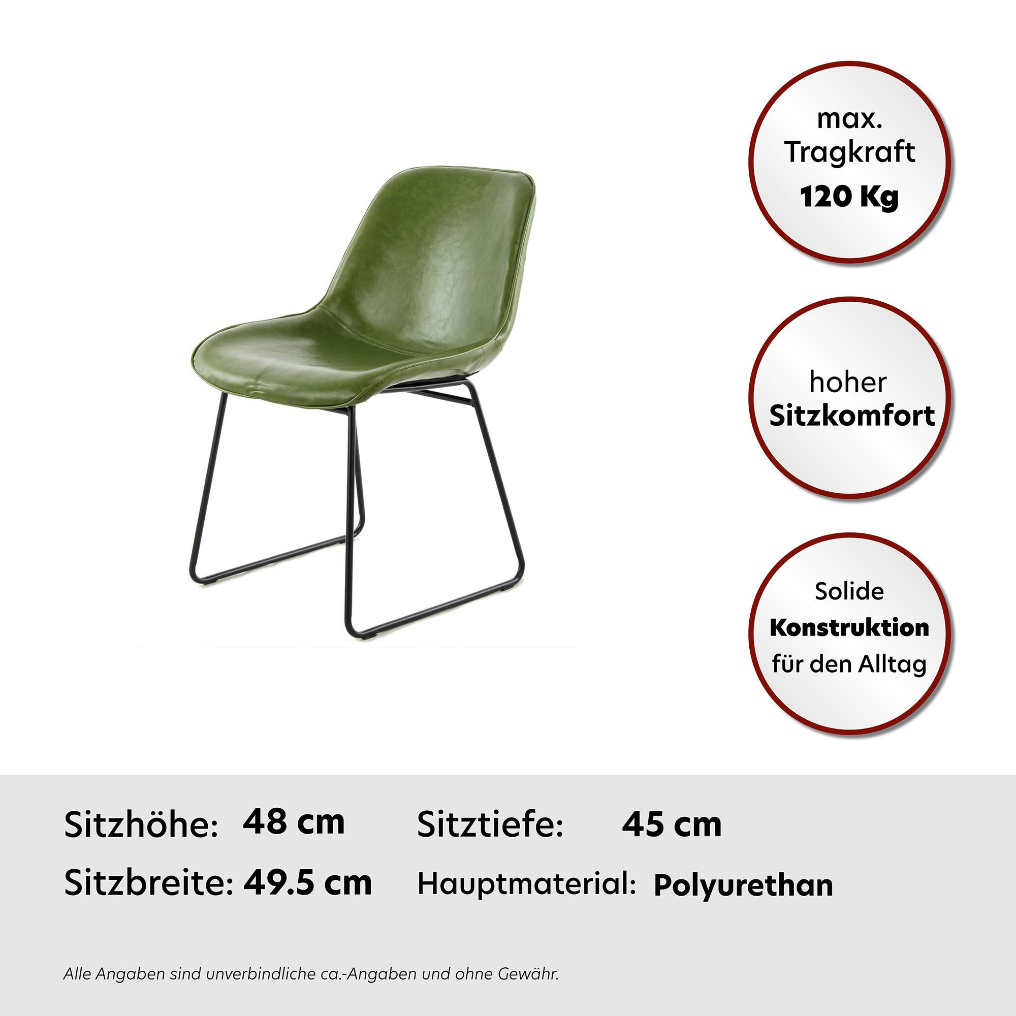Kayoom Stoel Cora 110 2-delige set, eetkamerstoel in robuuste uitvoering (set, 2 stuks)