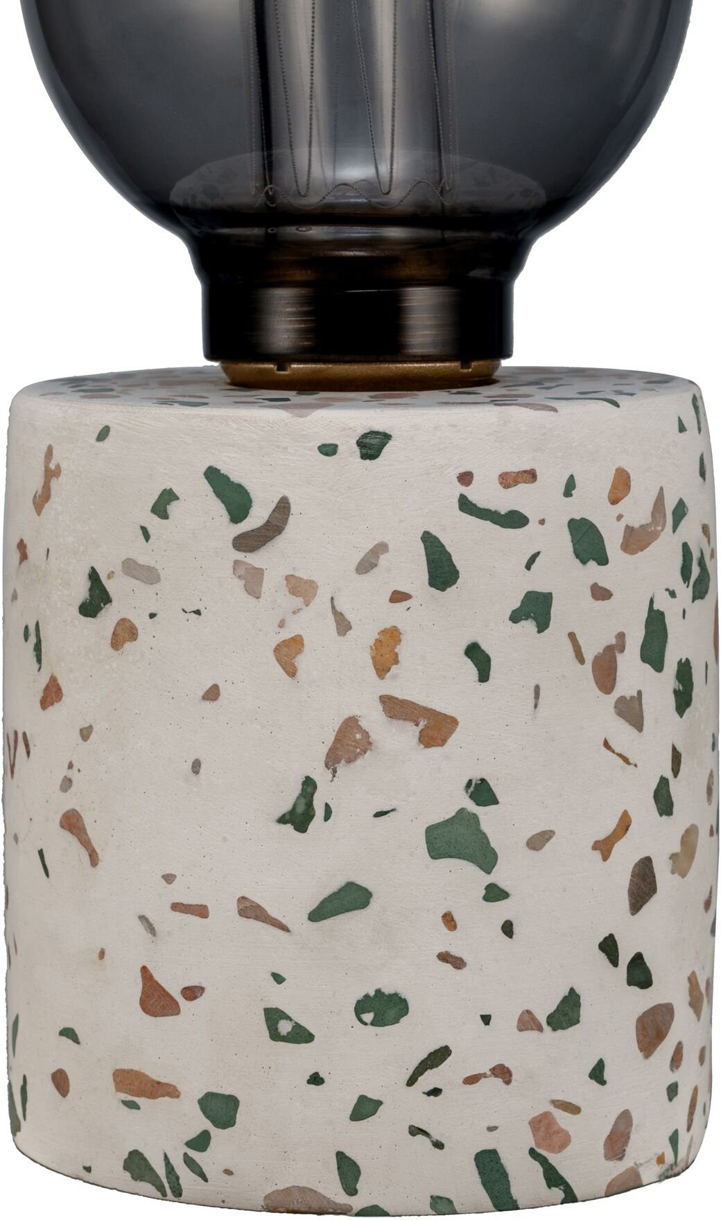 Pauleen Tafellamp Elegant Flare E27, timer, batterij, terrazzo, beton/glas (1 stuk)