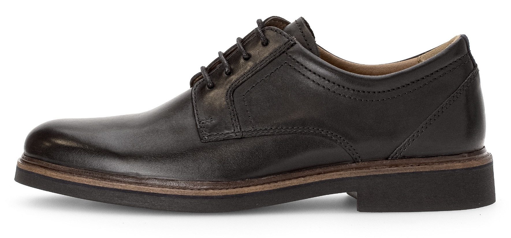 Pius Gabor Veterschoenen , blokhak, business schoen, lage schoen met siersteken, g-breedte