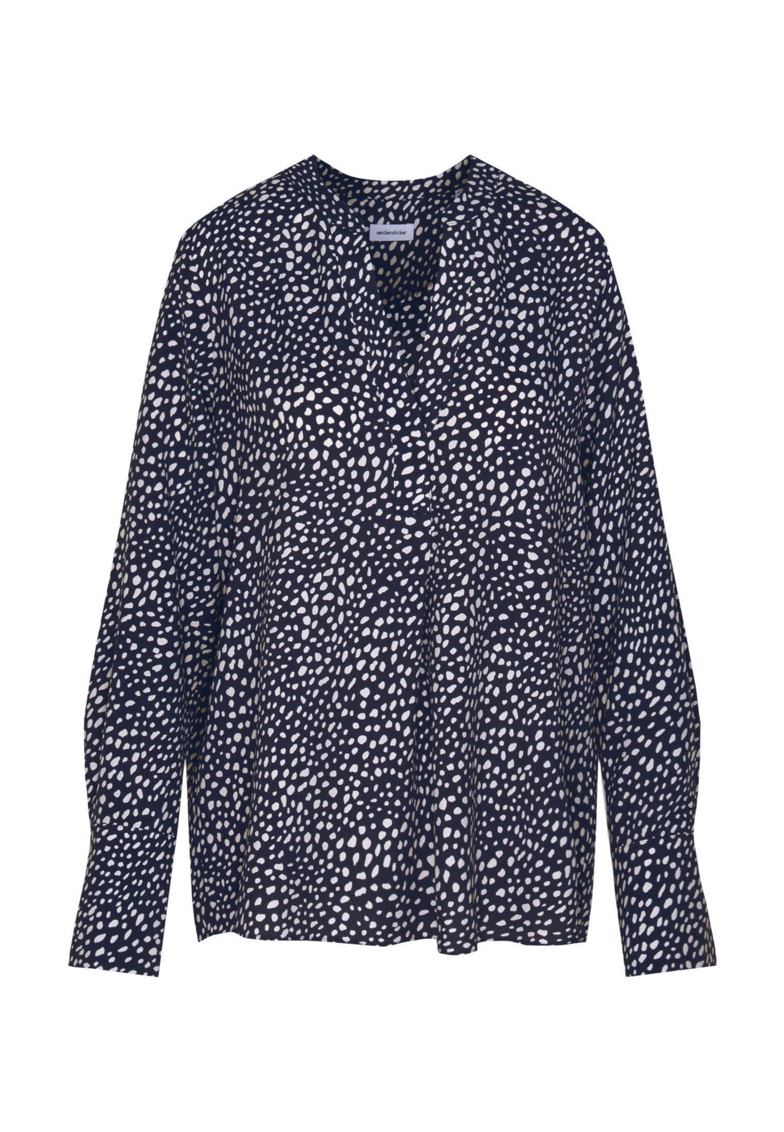 seidensticker Klassieke blouse Zwarte roos Tuniek print