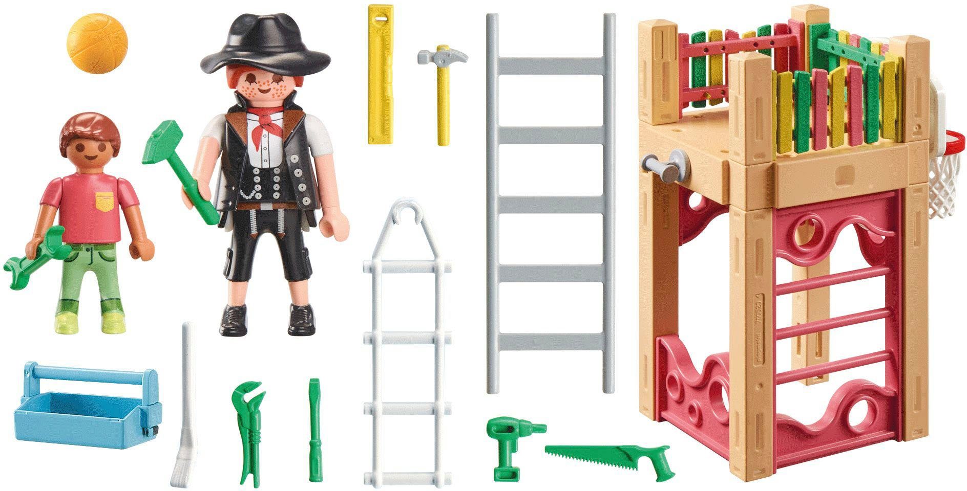 Playmobil® Constructie-speelset Zageres on tour (71475), My City Life Speeltoren, gedeeltelijk gemaakt van gerecycled materiaal, Made in Europe (58-delig)