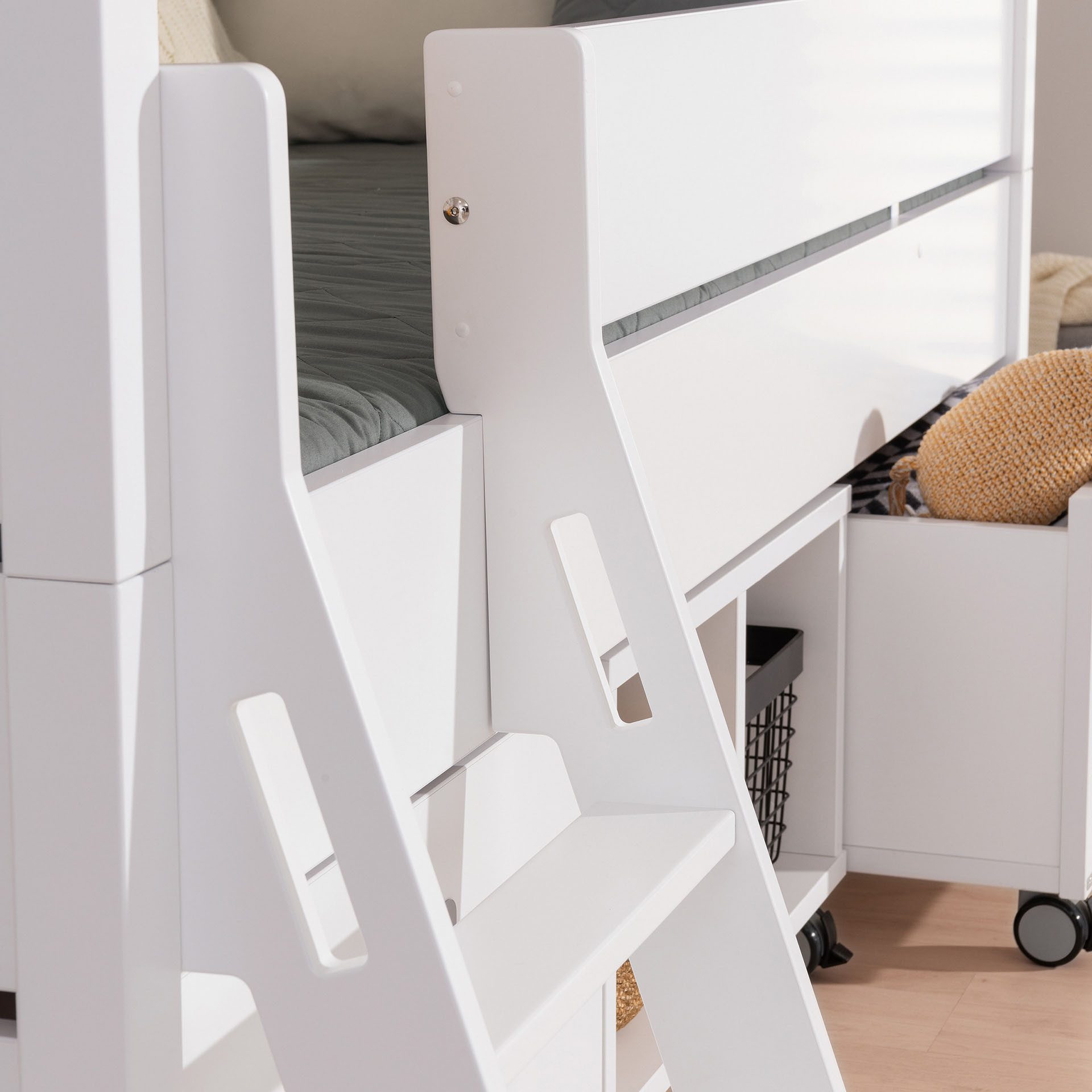PAIDI Kinderwelten Huisbed TINY HOUSE Speelbed met valbeveiliging, individueel aanpasbaar