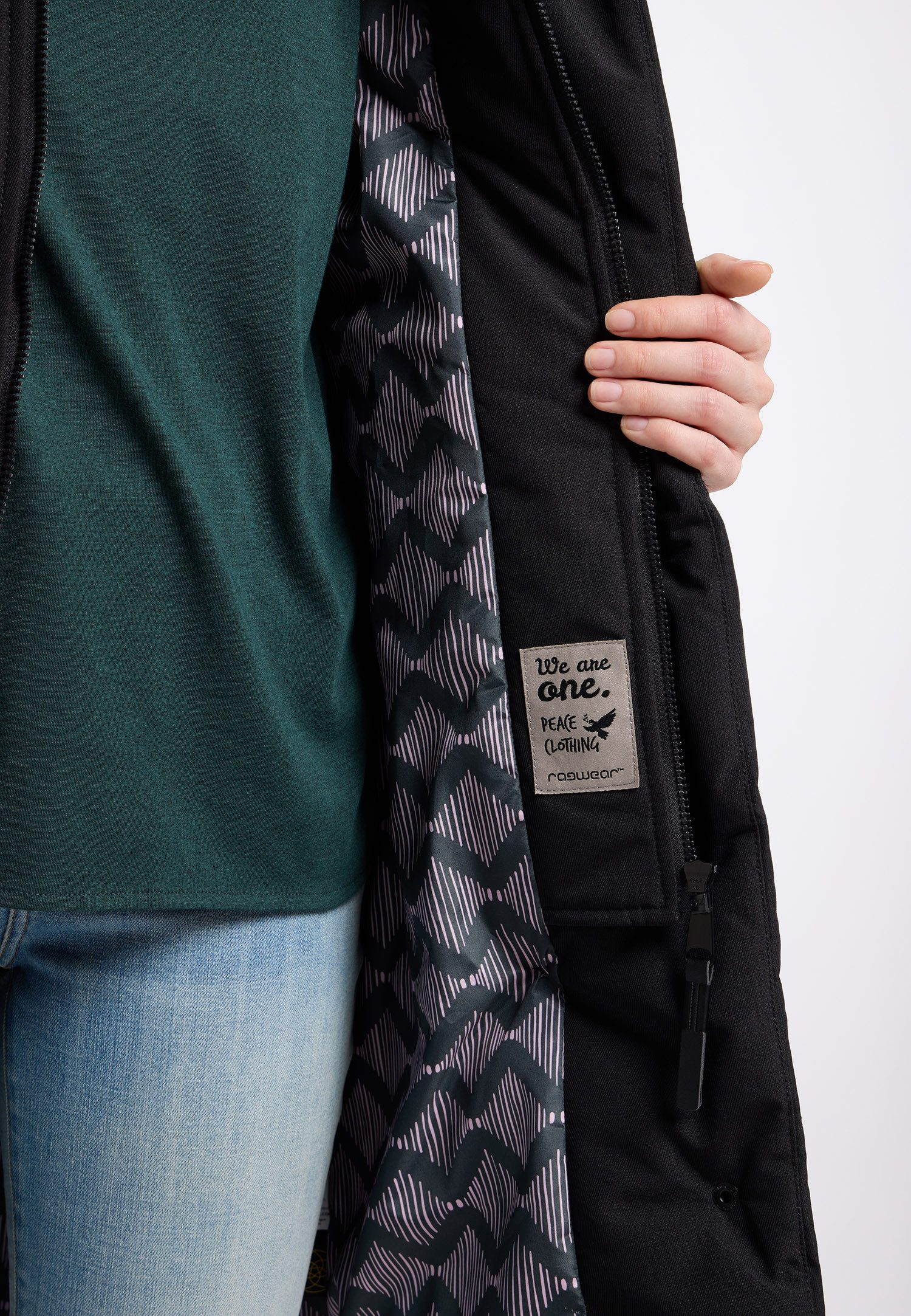 Ragwear Gewatteerde jas NATALKA waterafstotende quiltmantel voor de overgang en winter