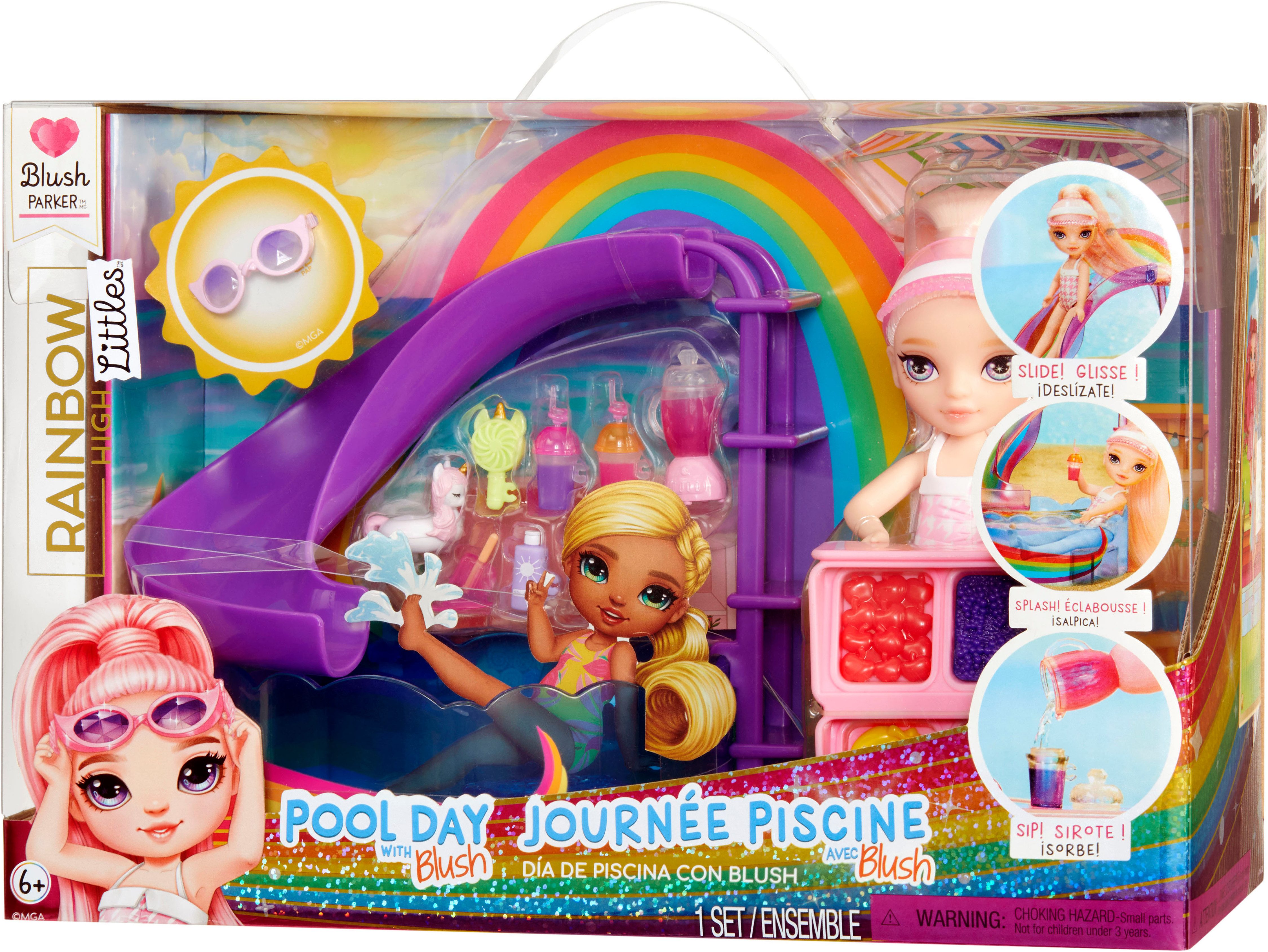 RAINBOW HIGH Mini-pop Rainbow High Little Pool Day with Blush Playset