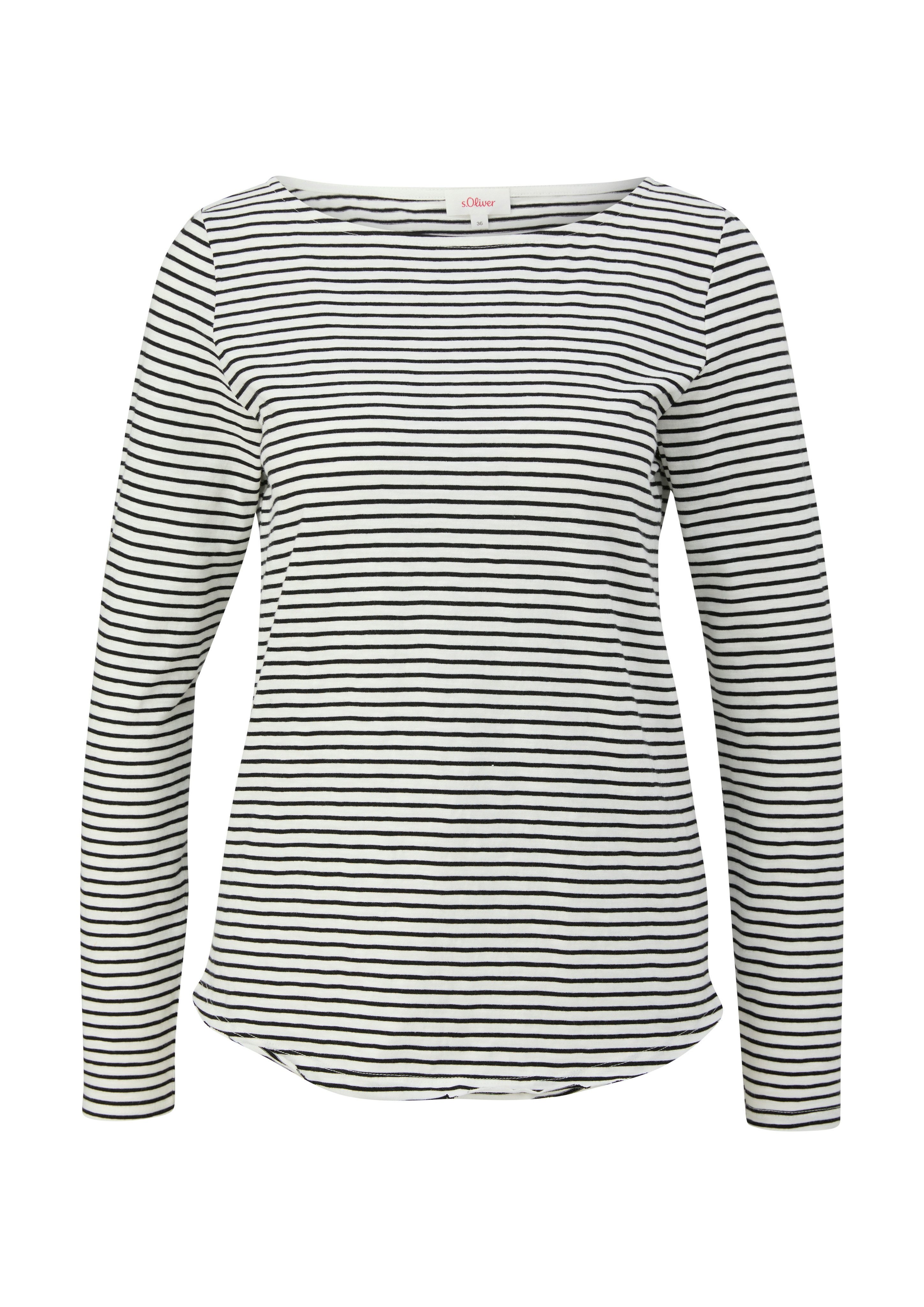 s.Oliver Shirt met lange mouwen met boothals