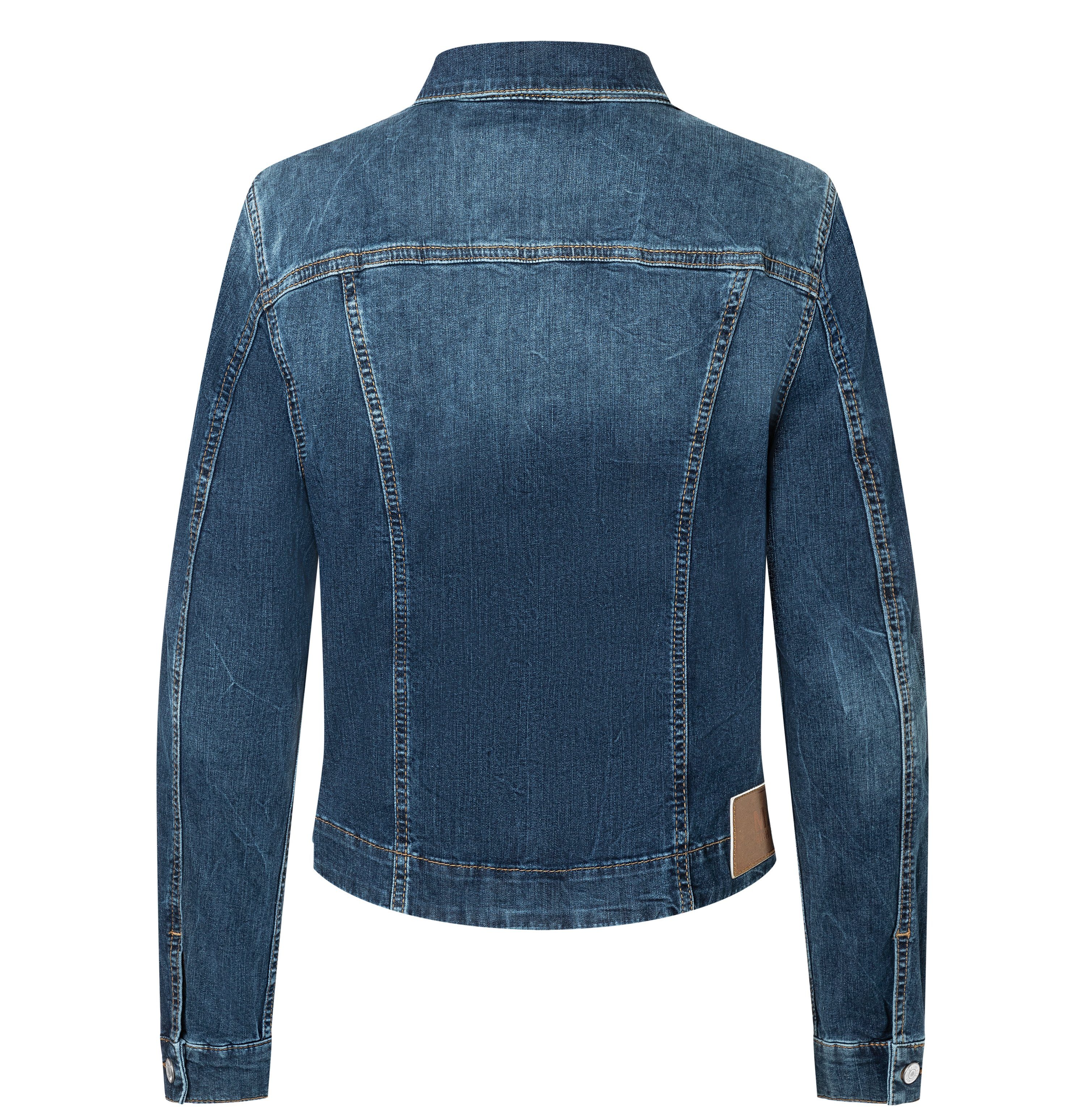 MAC Jeansjack RICH JACKET van lichte zomerse denimkwaliteit met hoog katoenpercentage