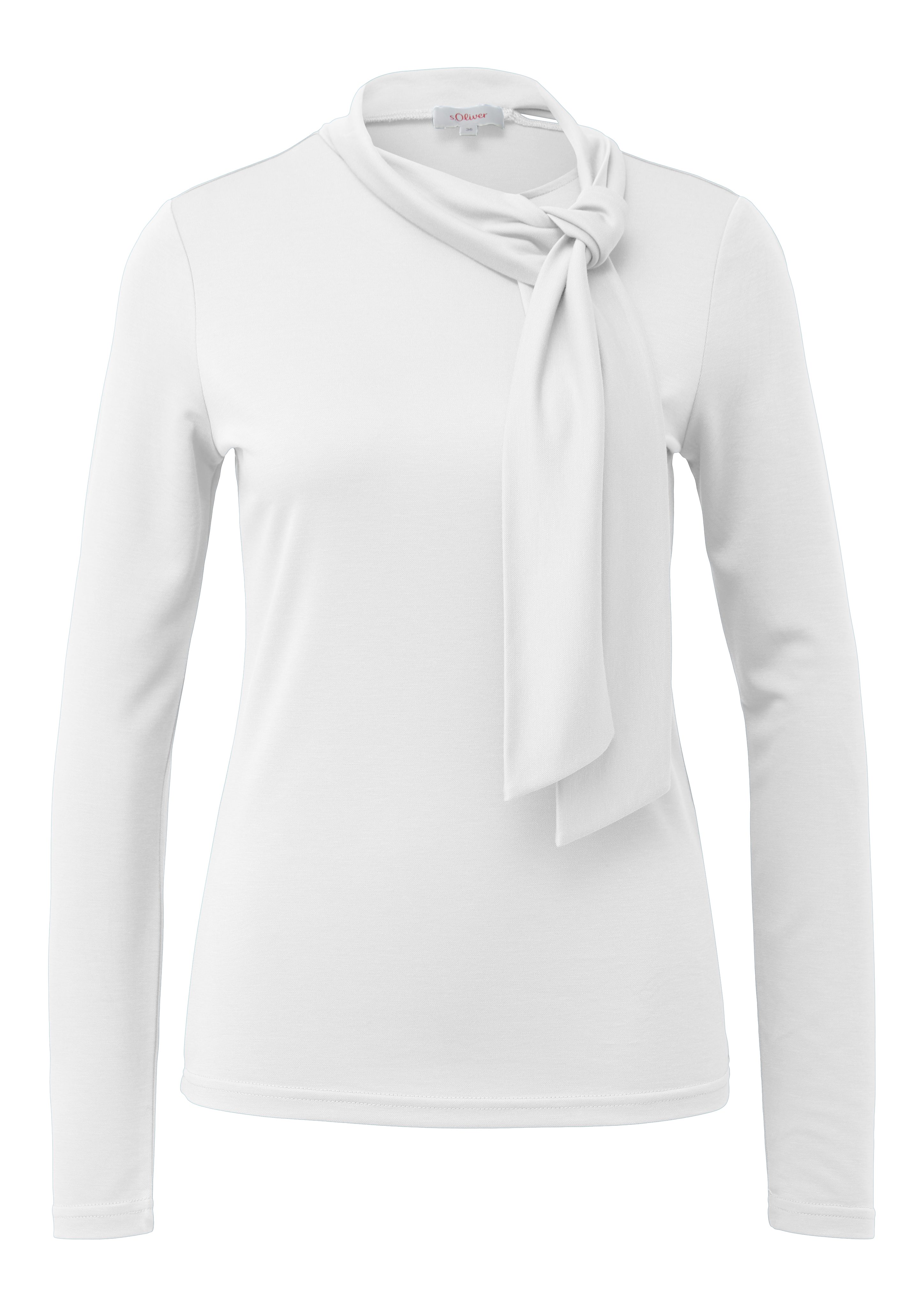 s.Oliver Shirt met lange mouwen met decoratieve strik