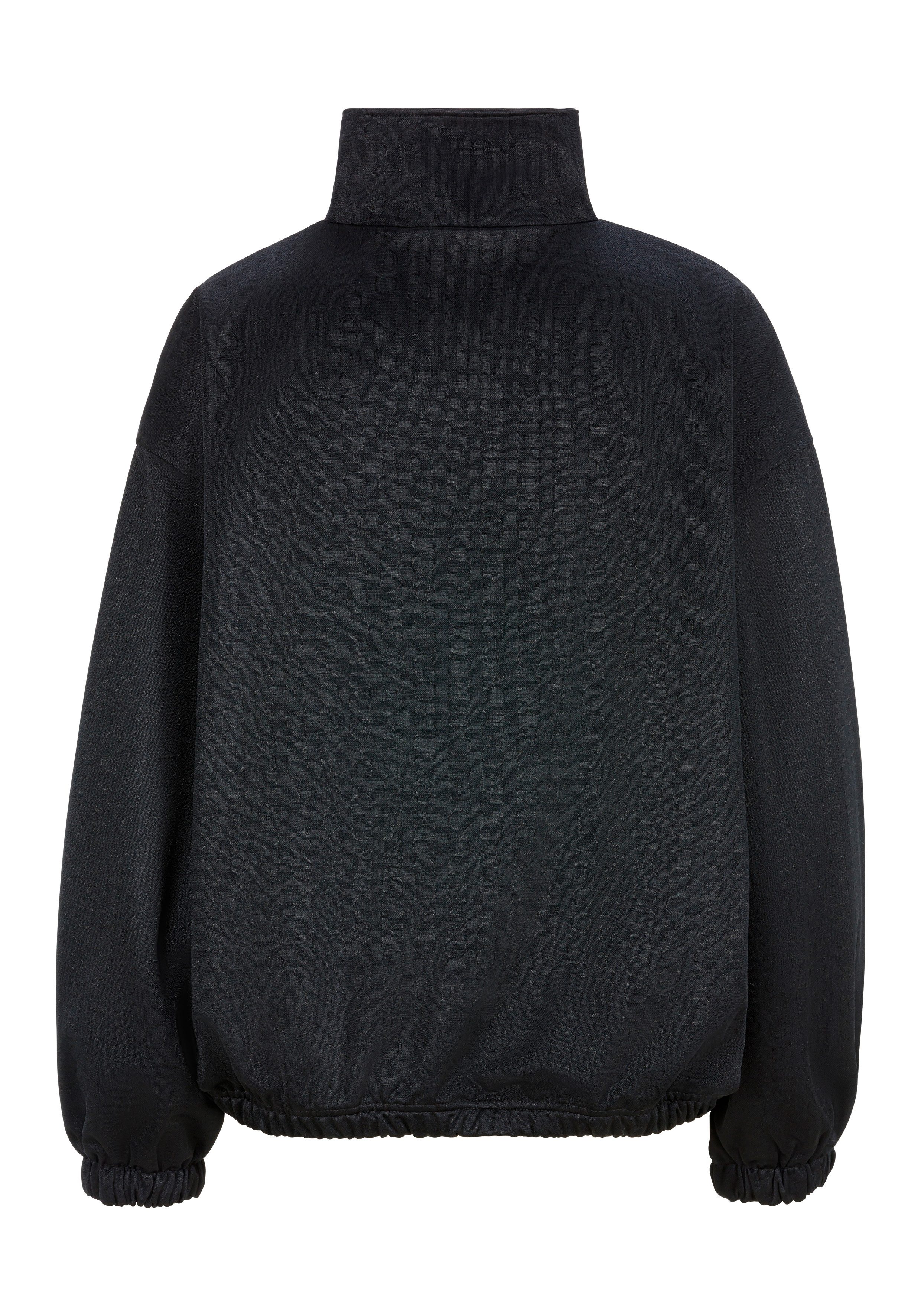 HUGO Blue Outdoorjack Dicole met tonale jacquard monogram