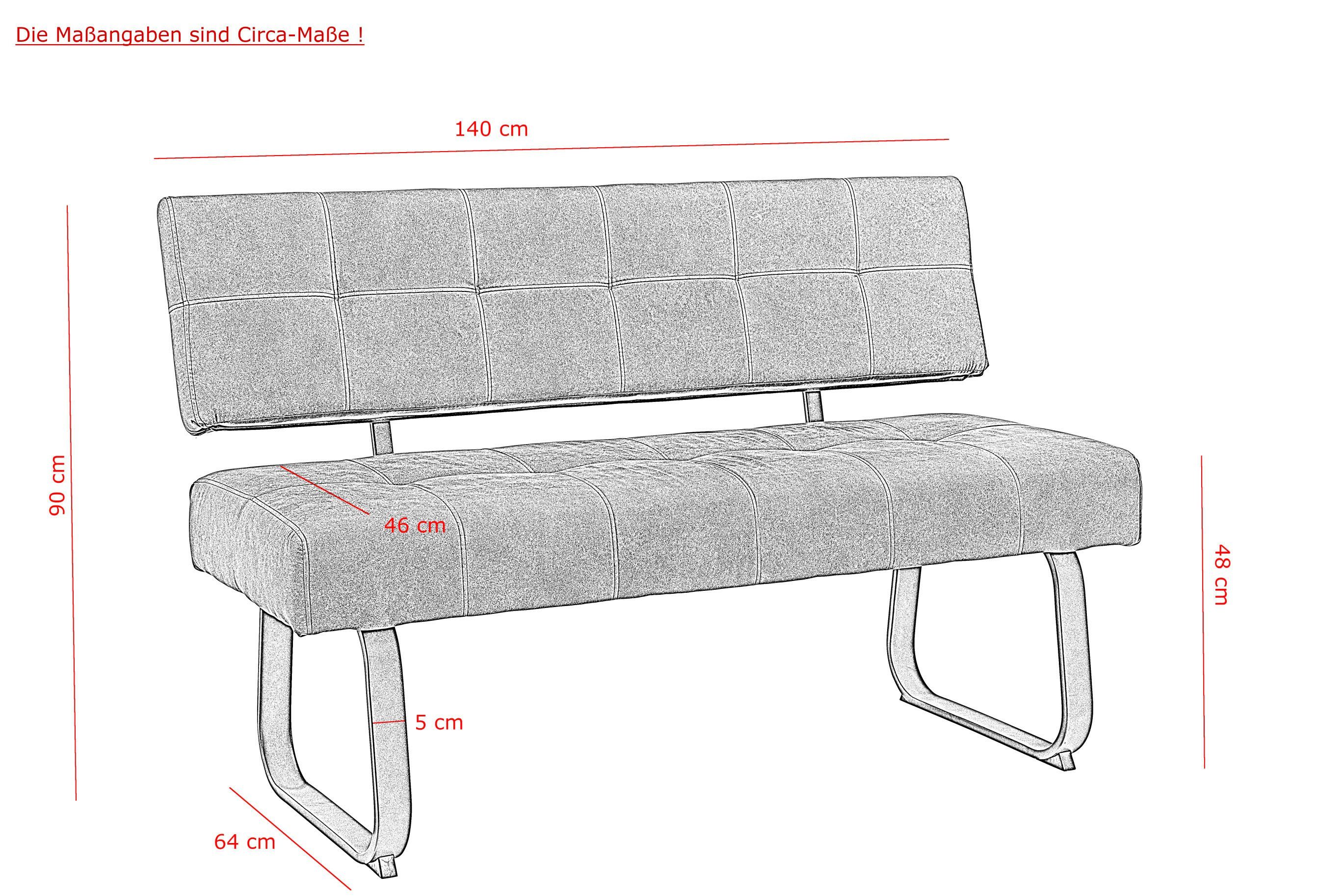 HELA Eethoek Luise I G Uittrekbare tafel 140 - 180 cm eetkamer bestseller (set, 4-delig)