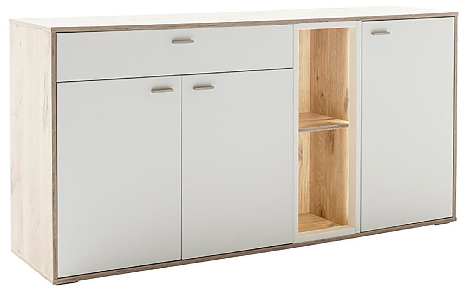 MCA furniture Dressoir SANTERNO met 3 deuren, 1 lade, gedempt, 2 vakken, breedte 168 cm
