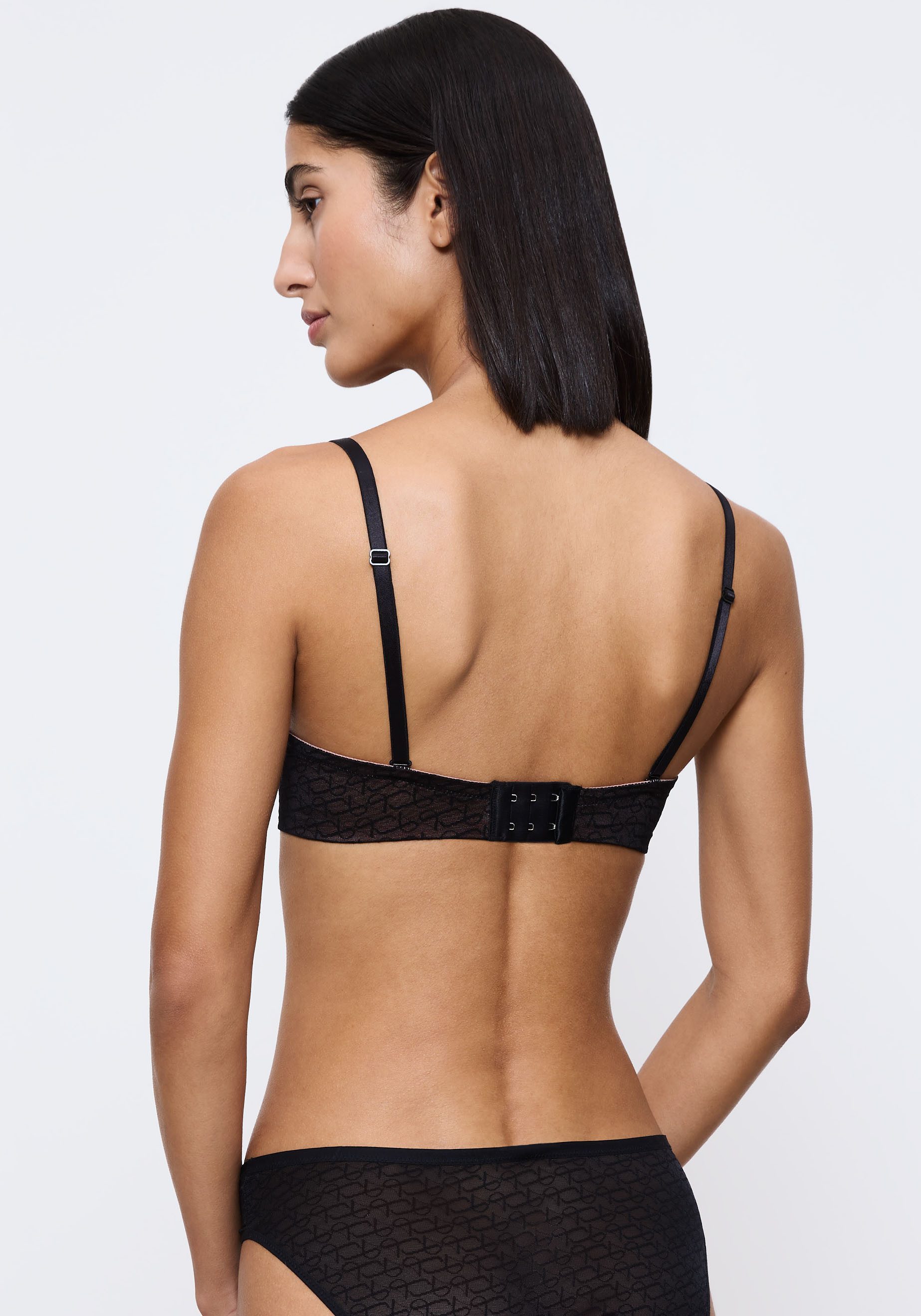Triumph Beugel-bh Signature Sheer Monogram-tule, afneembare bandjes, naadloze cups