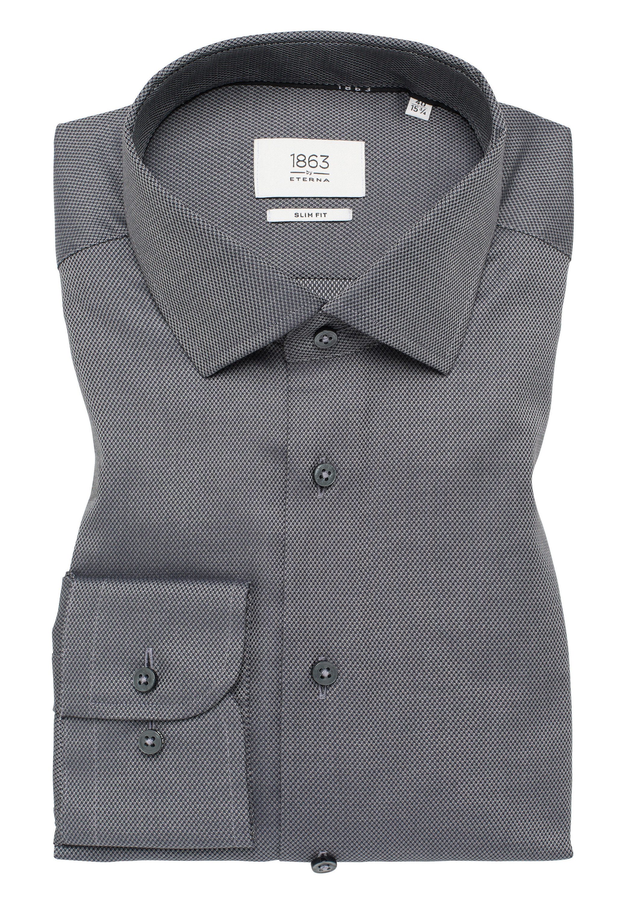 Eterna Overhemd met lange mouwen Slim fit NON IRON (strijkvrij)