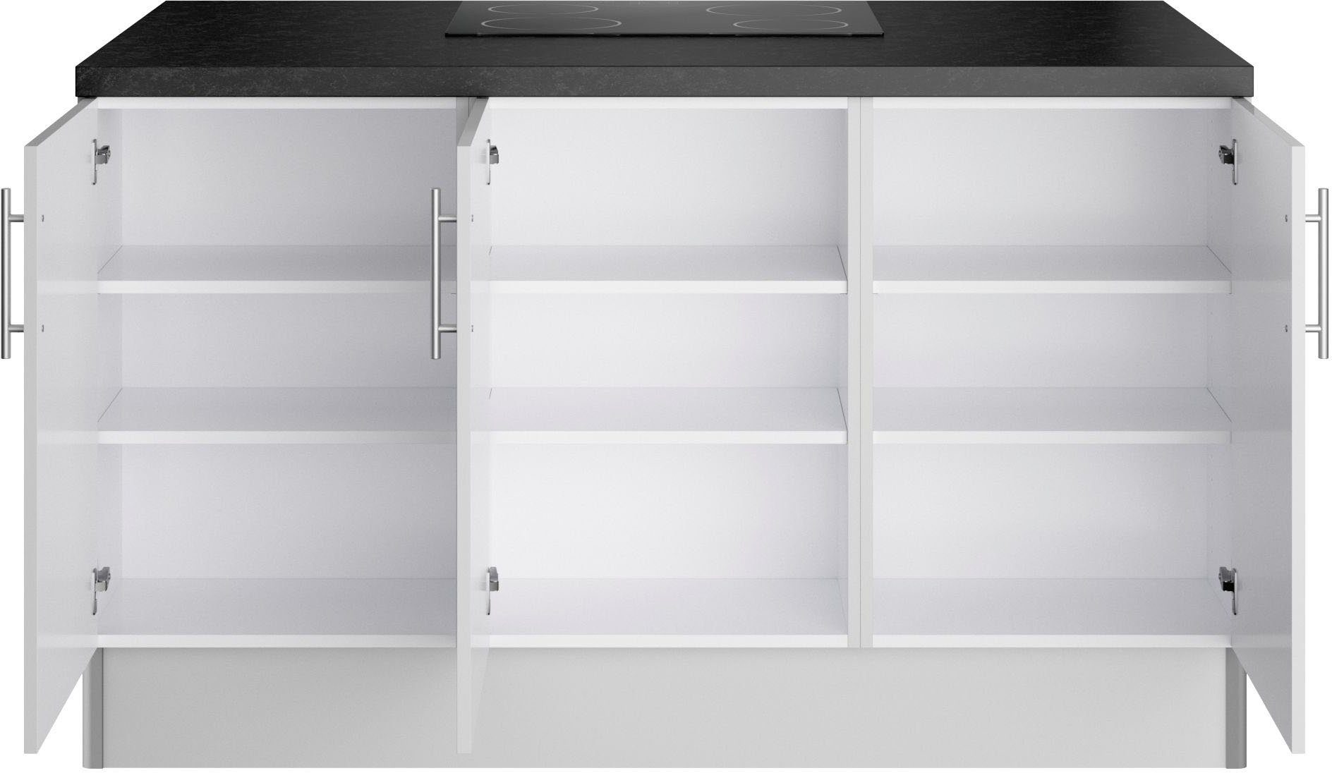 Kochstation Pantry keuken KS-Ahus Kookeiland, breedte 150 cm, optioneel met kookplaat