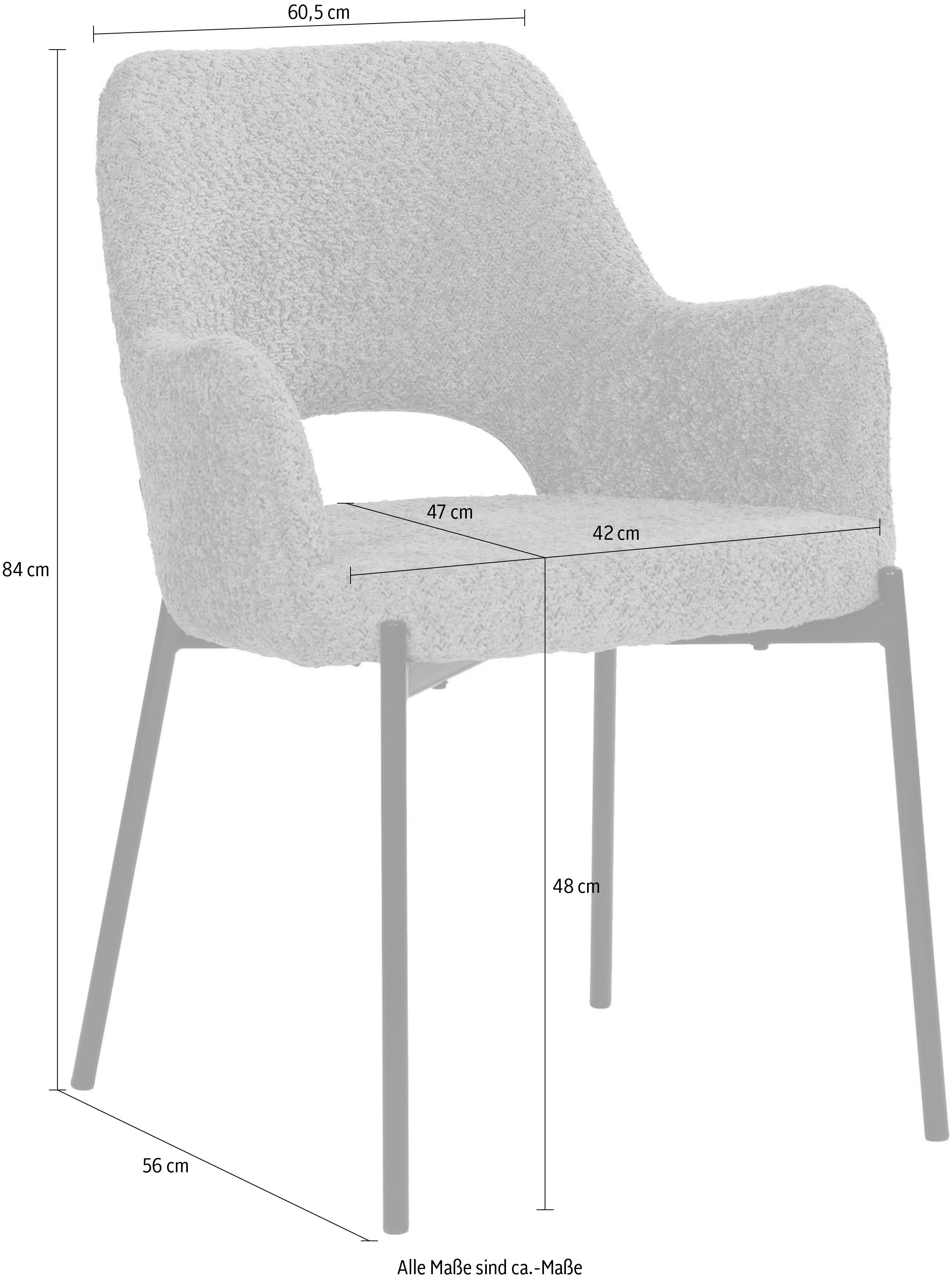 SIT Stoel met armleuningen met rug cut-out (set, 2 stuks)