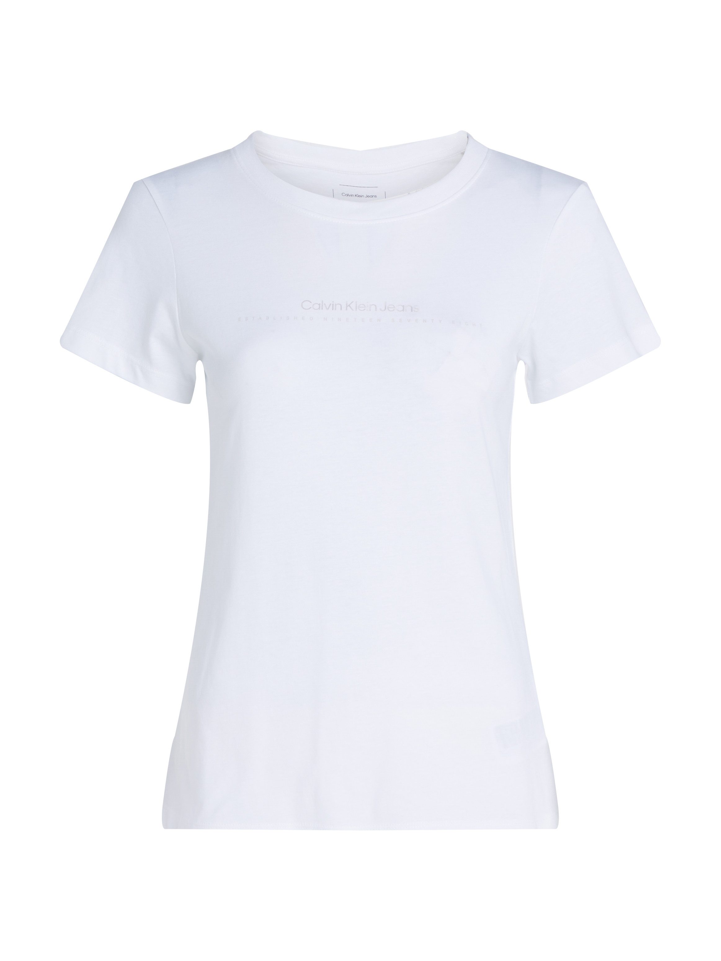 Calvin Klein Shirt met ronde hals INSTITUTIONAL GRAPHIC SLIM TEE