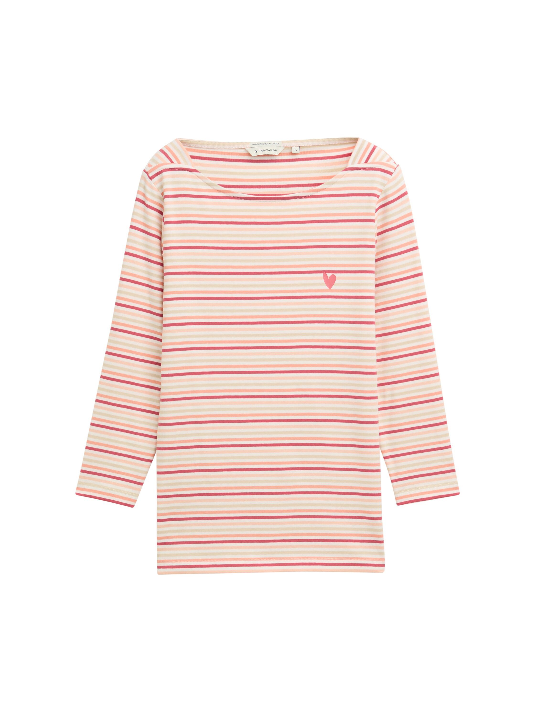 Tom Tailor Shirt met lange mouwen met hartprint