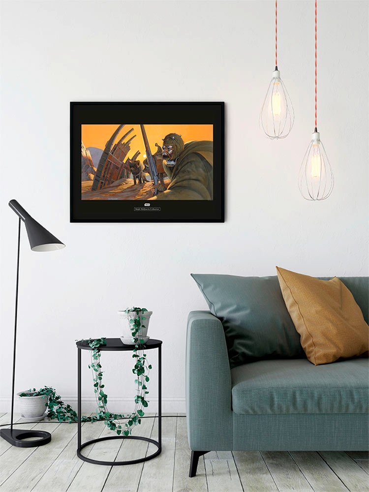Komar Wanddecoratie Star Wars Classic RMQ Tusken Wanddecoratie voor de kinderkamer - zonder lijst (1 stuk)