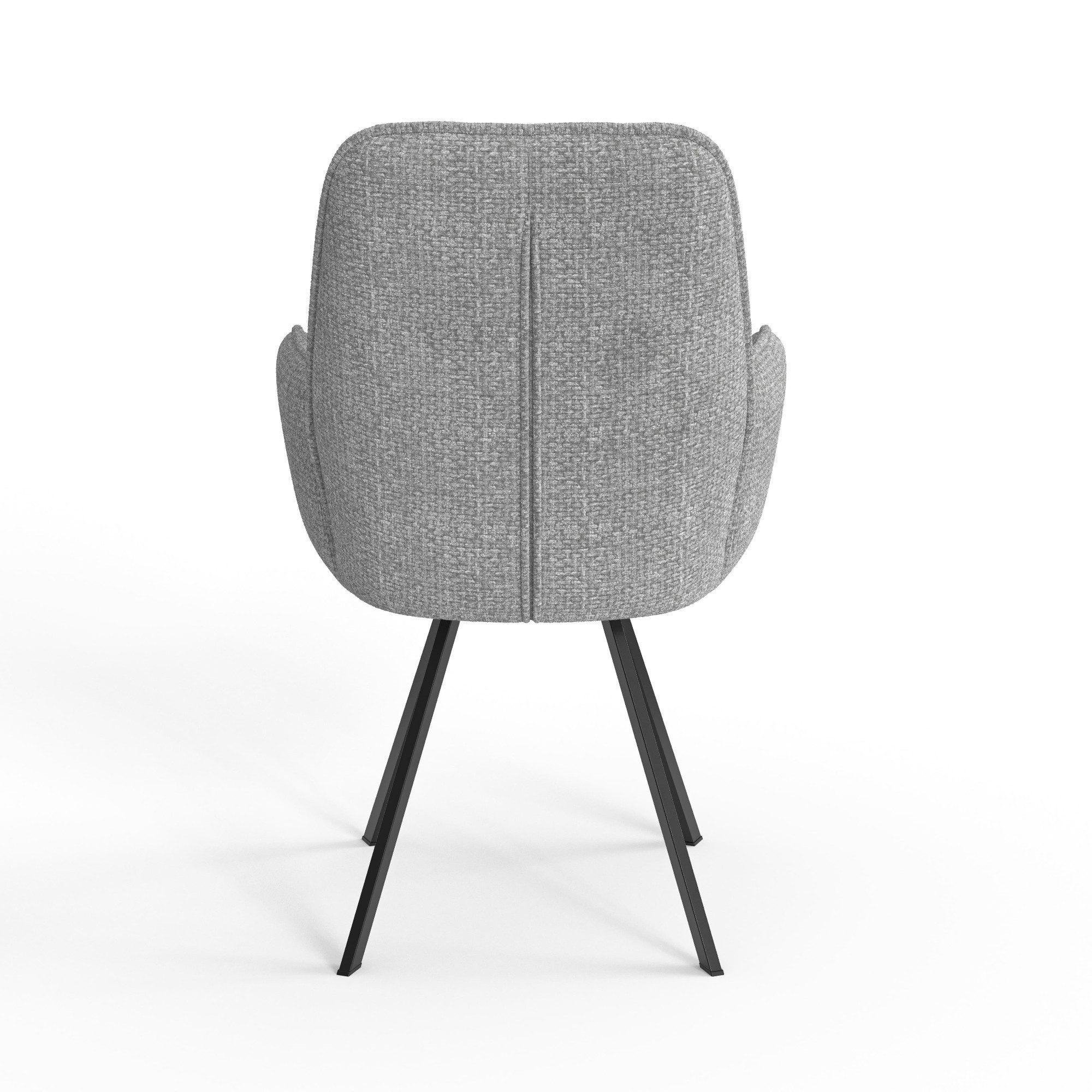 Home affaire Stoel met armleuningen Mily eetkamerstoel, gestoffeerde fauteuil, woonstoel, eetstoel met armleuningen (set, 2 stuks)
